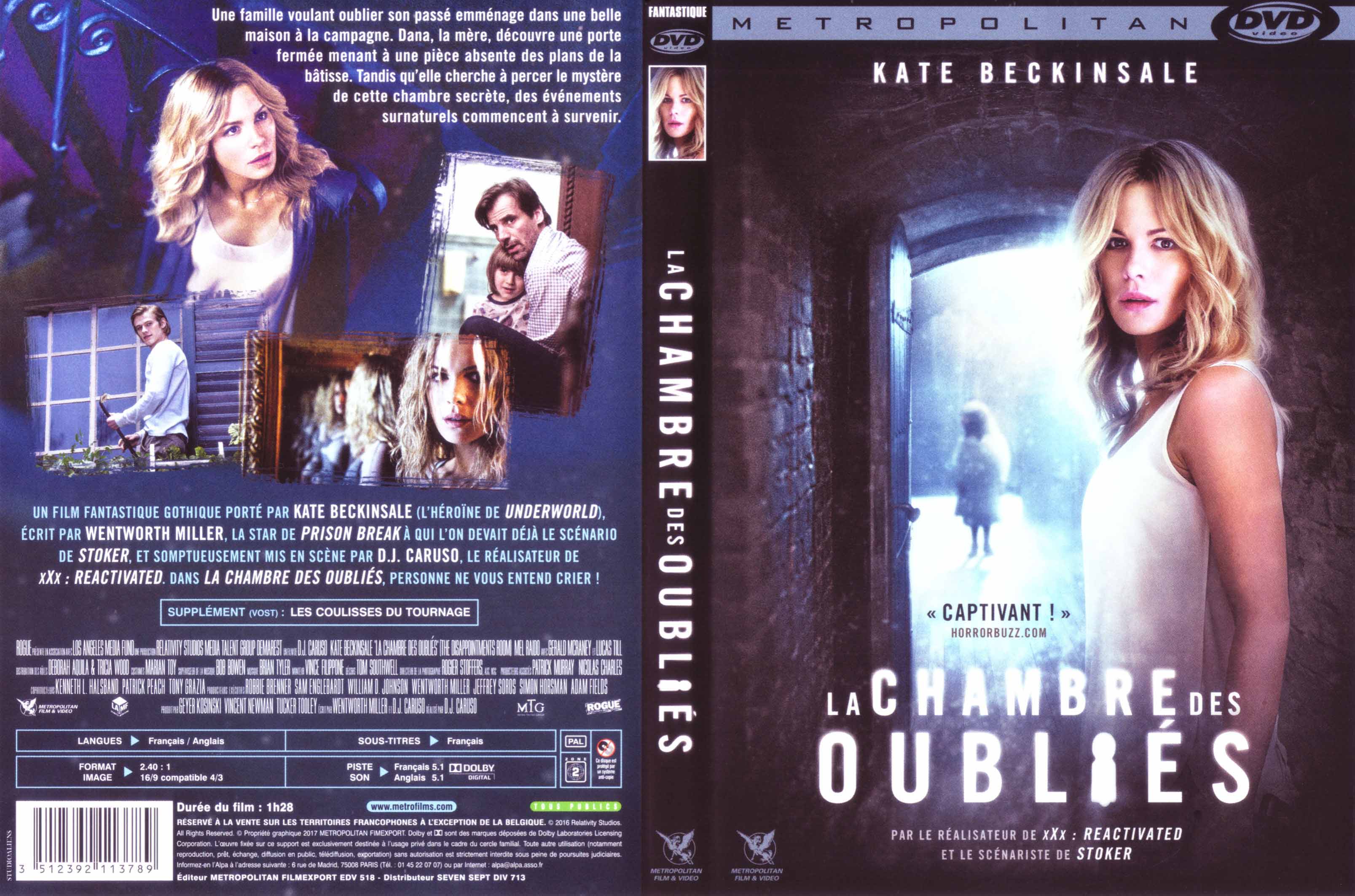 Jaquette DVD La chambre des oublis