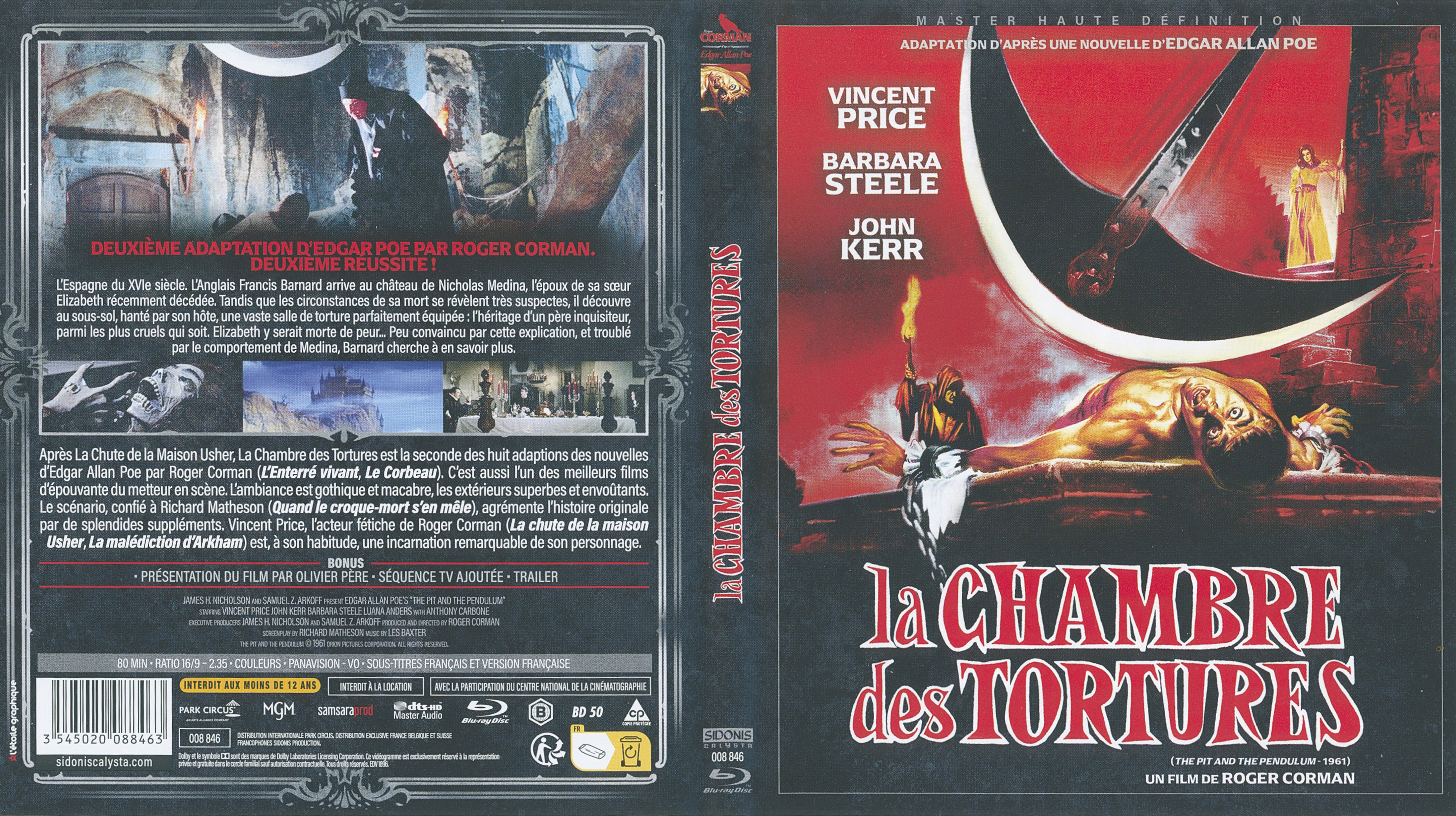 Jaquette DVD La chambre des tortures (BLU-RAY)