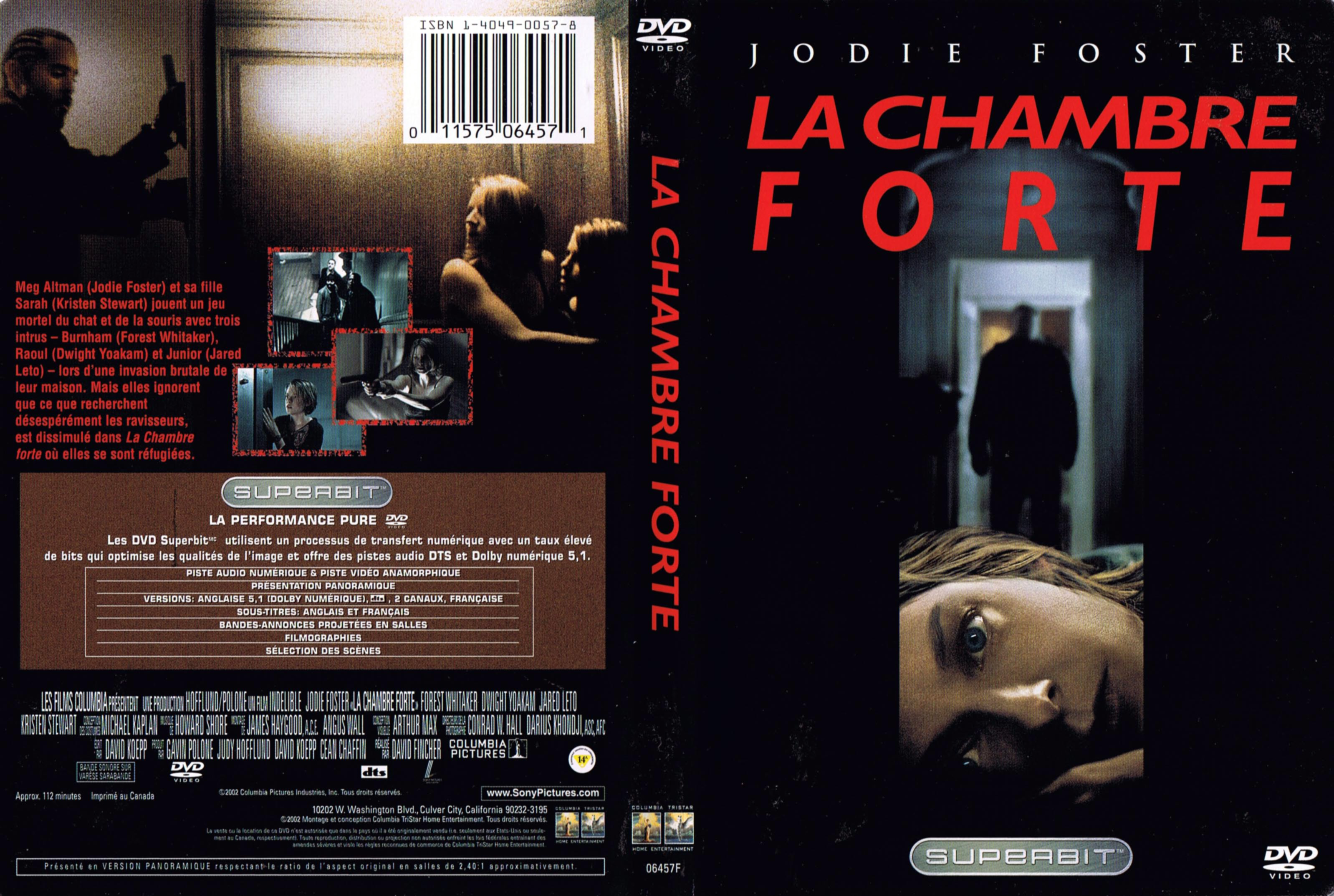 Jaquette DVD La chambre forte (Canadienne)