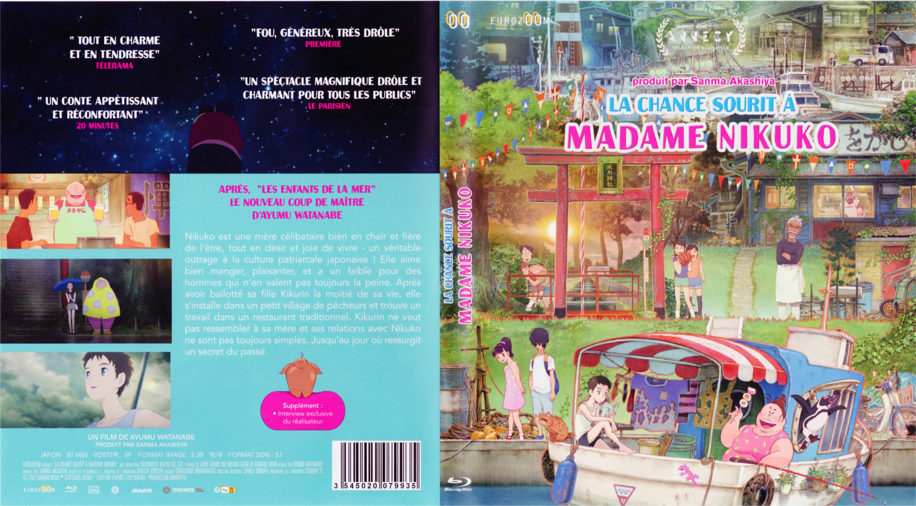 Jaquette DVD La chance Sourit � Madame Nikuko (BLU-RAY)