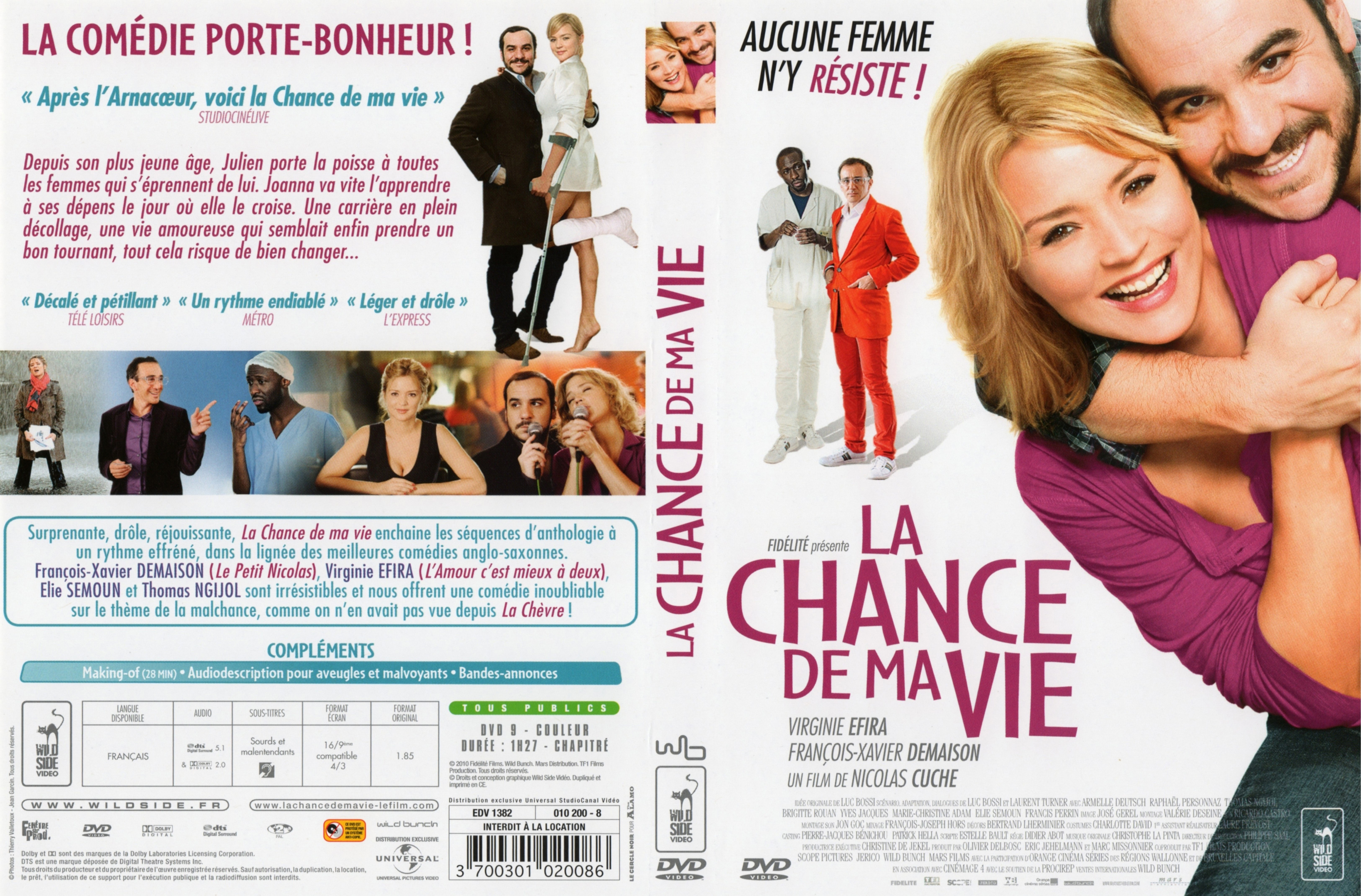 Jaquette DVD La chance de ma vie