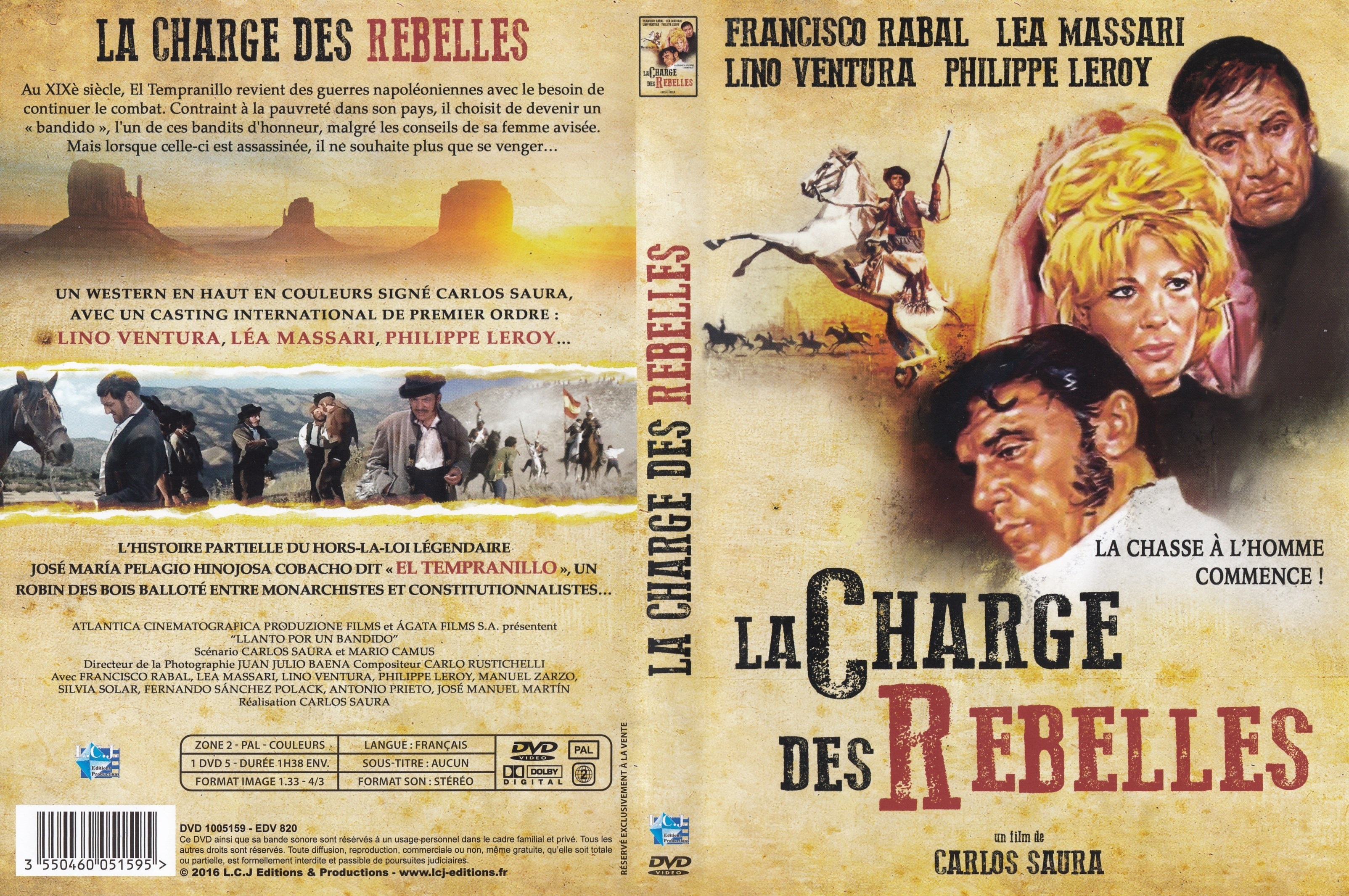 Jaquette DVD La charge des rebelles