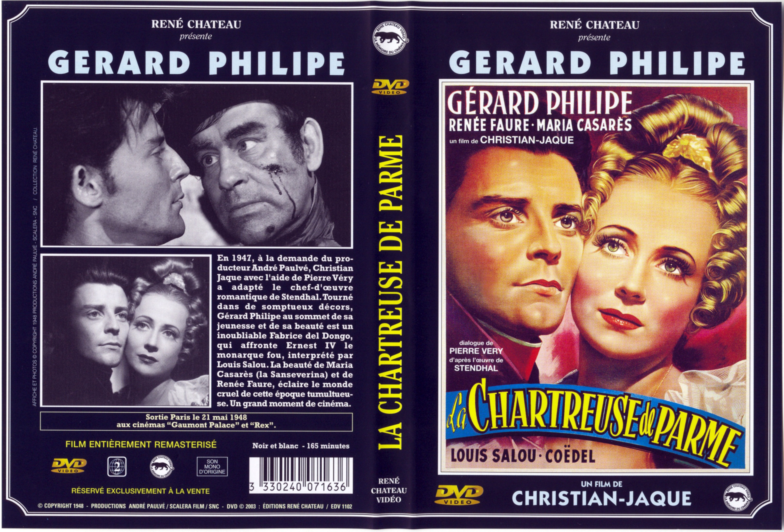 Jaquette DVD La chartreuse de parme