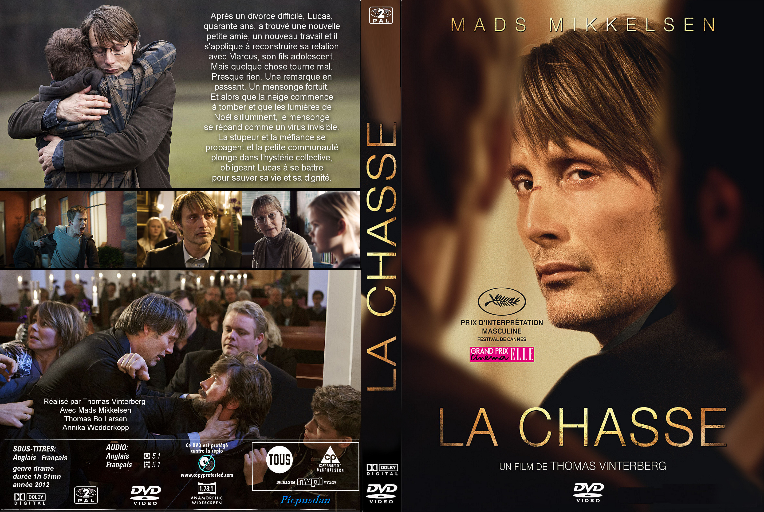 Jaquette DVD La chasse (2012) custom