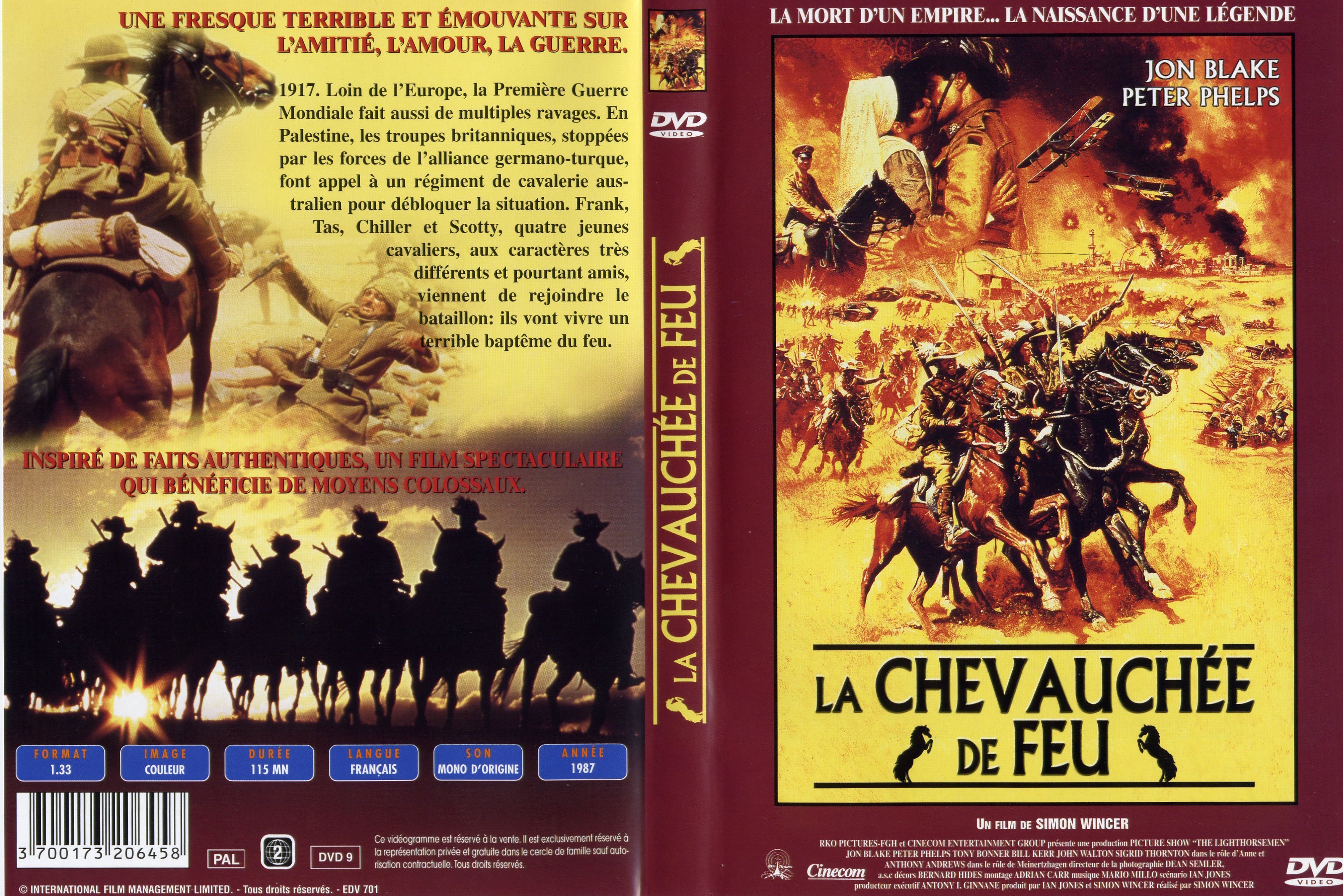 Jaquette DVD La chevauche de feu v2