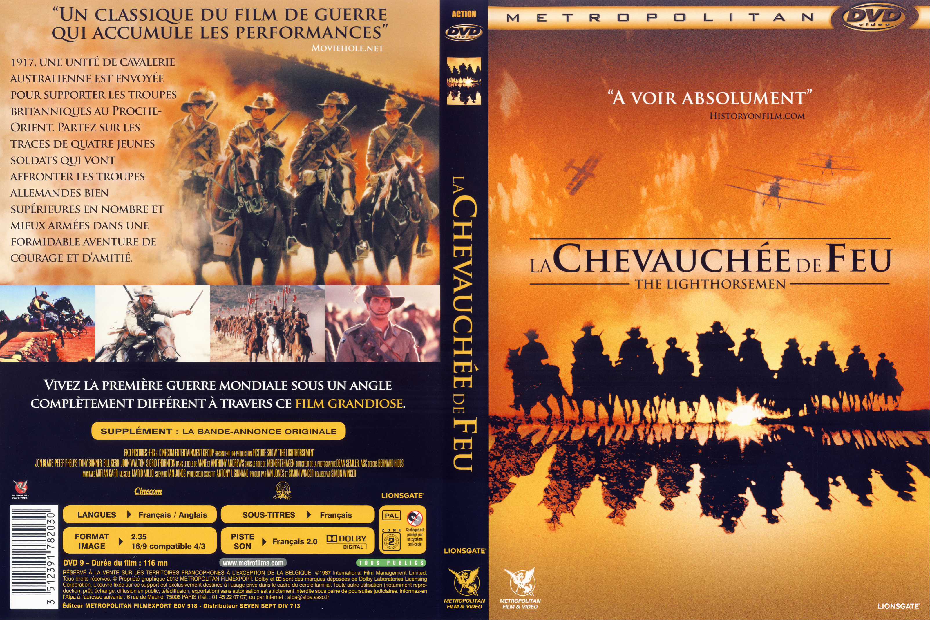 Jaquette DVD La chevauche de feu v3