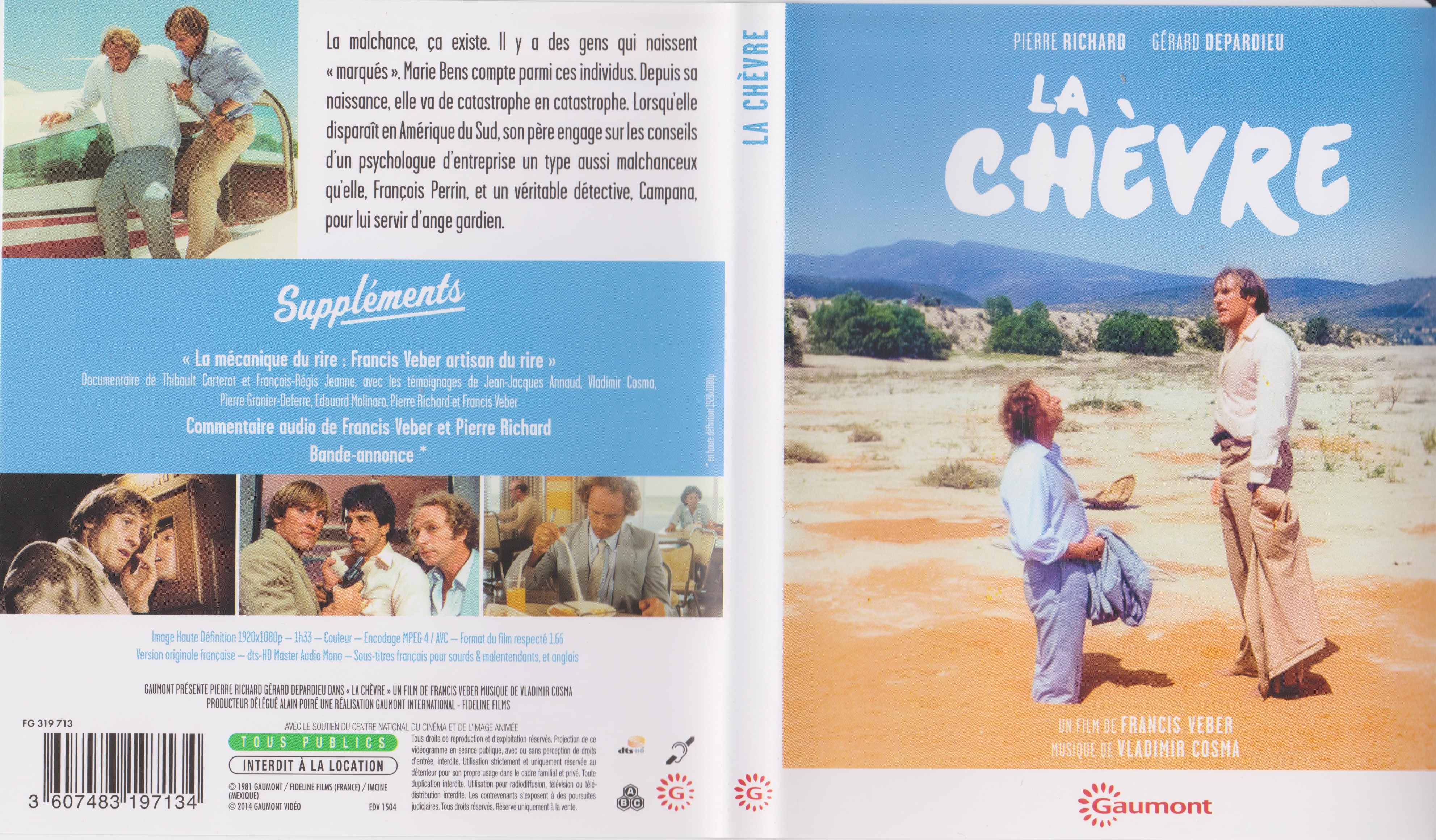 Jaquette DVD La chvre (BLU-RAY)