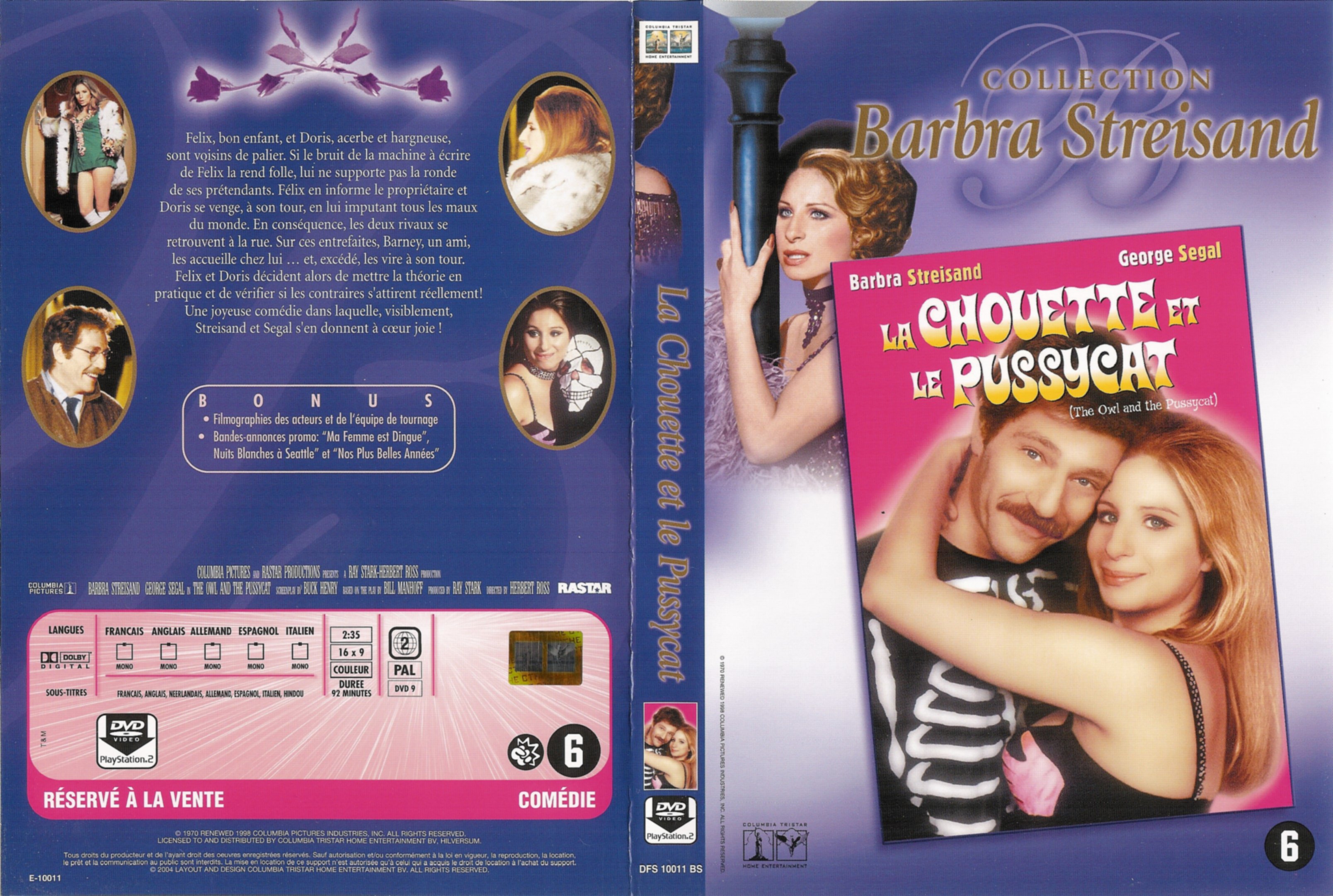 Jaquette DVD La chouette et le pussycat