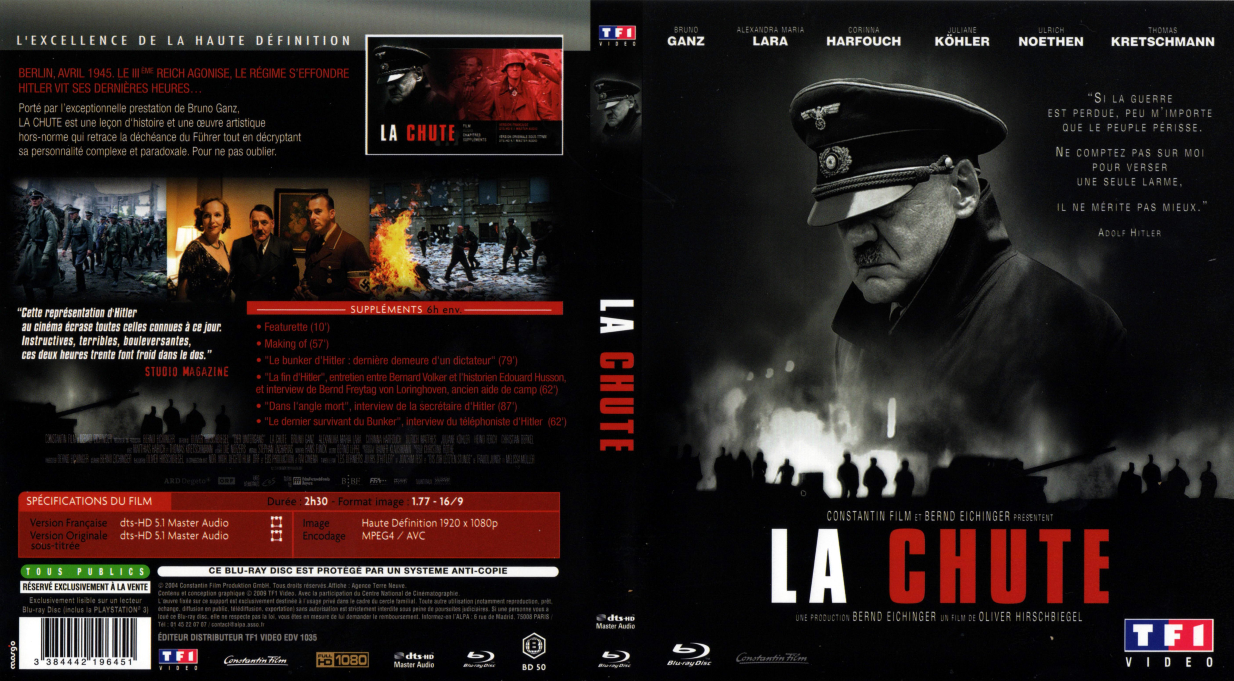 Jaquette DVD La chute (BLU-RAY)