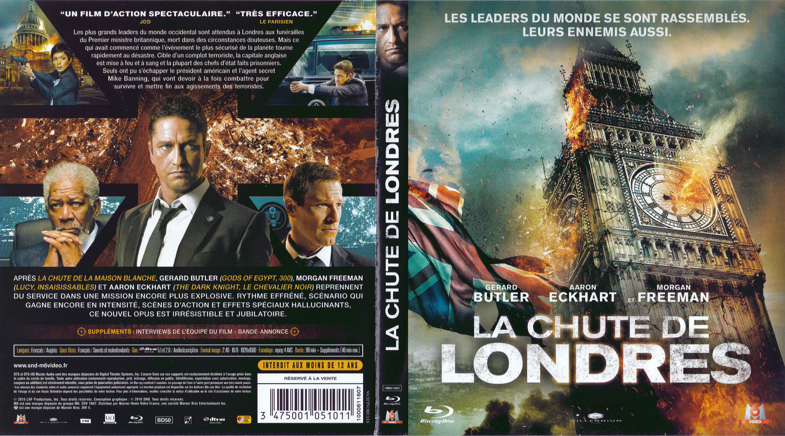 Jaquette DVD La chute de Londres (BLU-RAY)