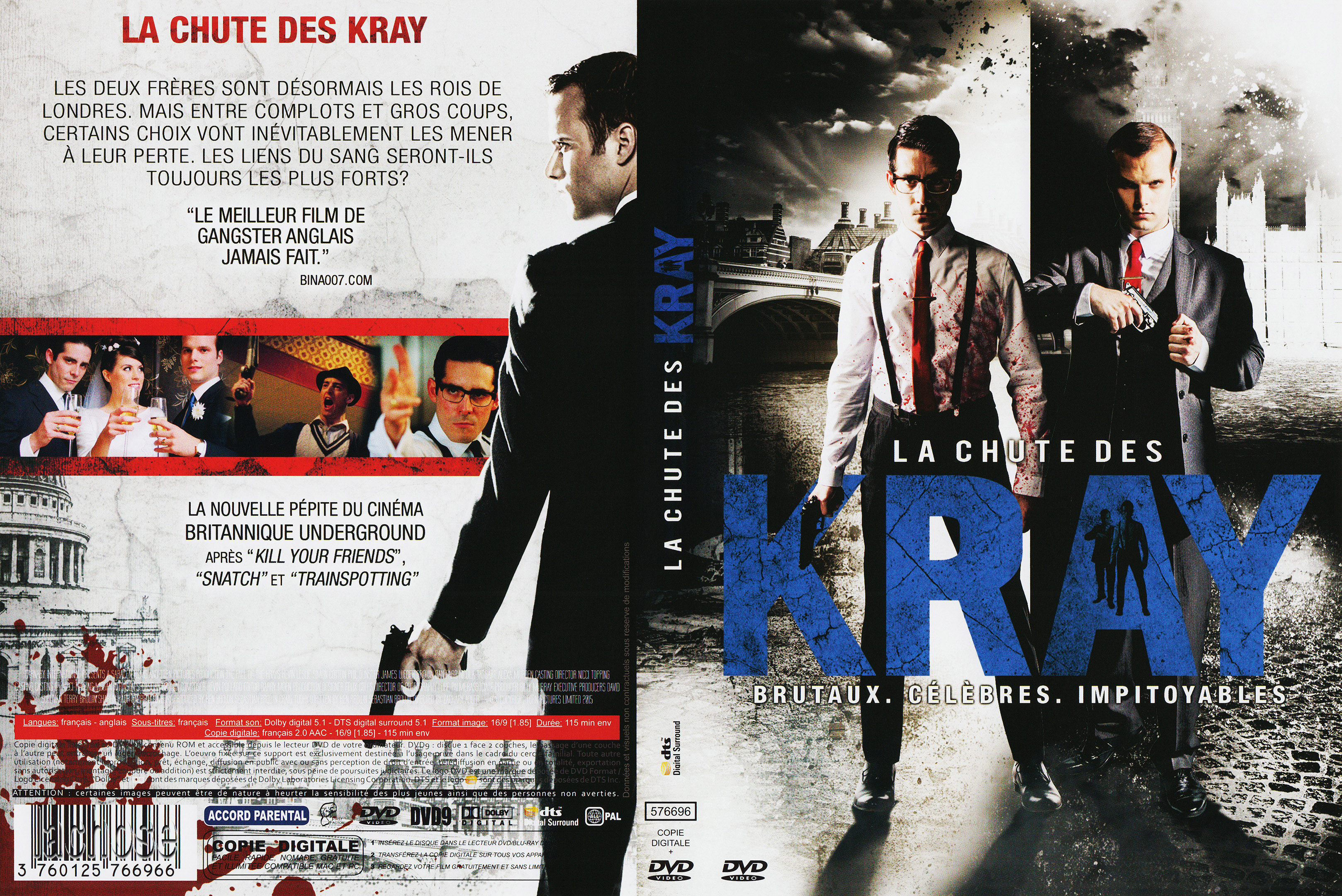Jaquette DVD La chute des kray