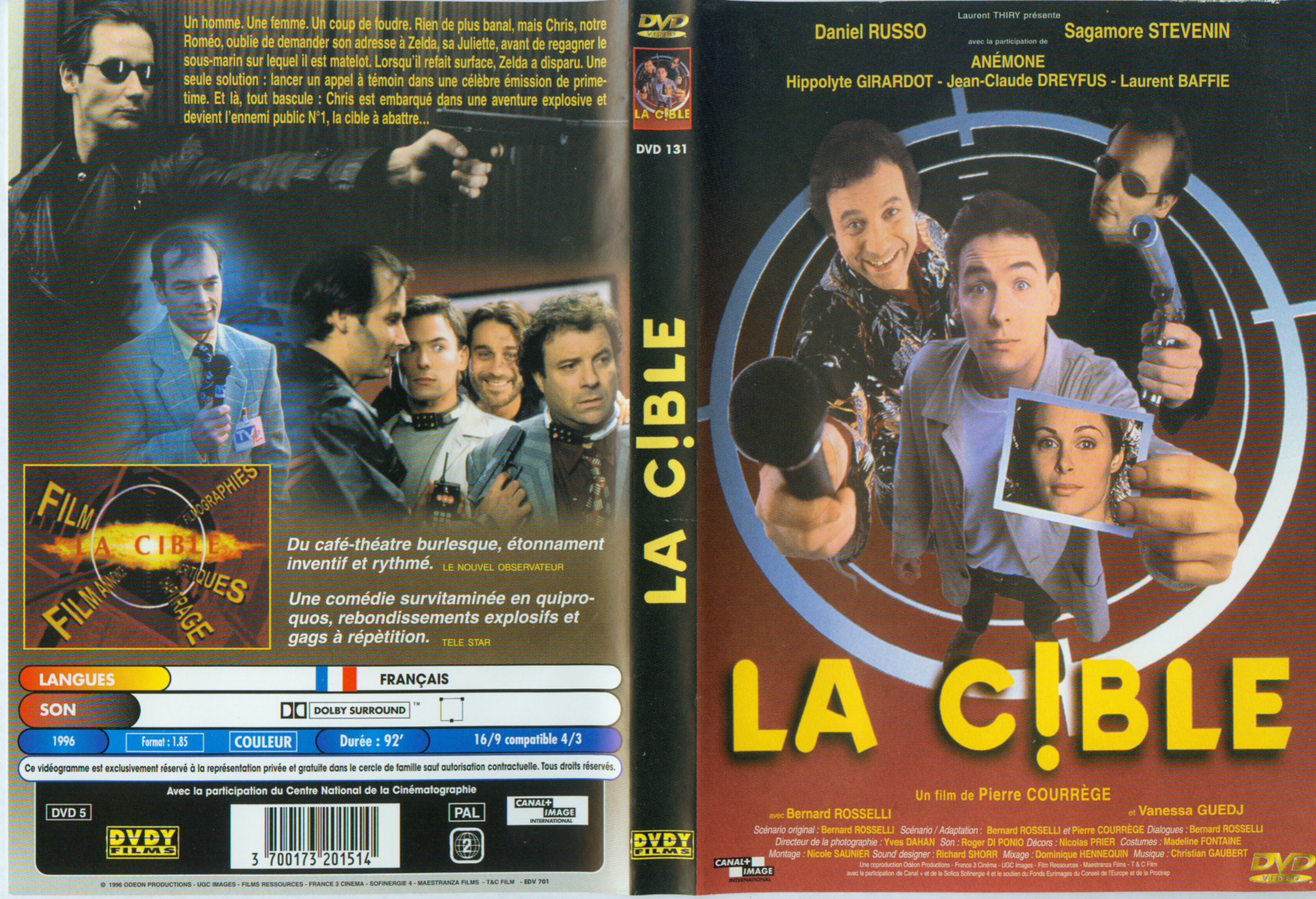 Jaquette DVD La cible