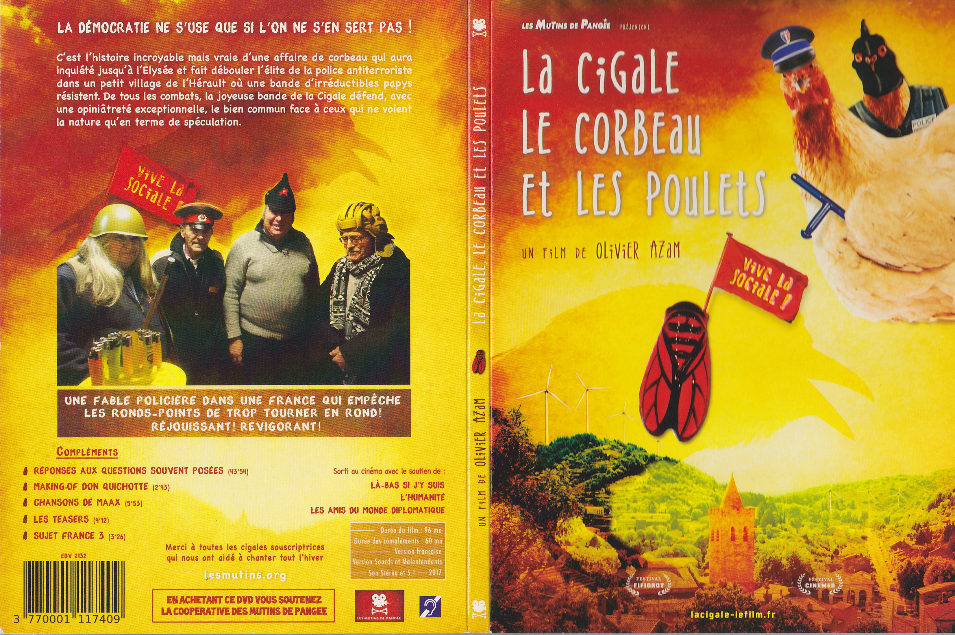 Jaquette DVD La cigale le corbeau et les poulets