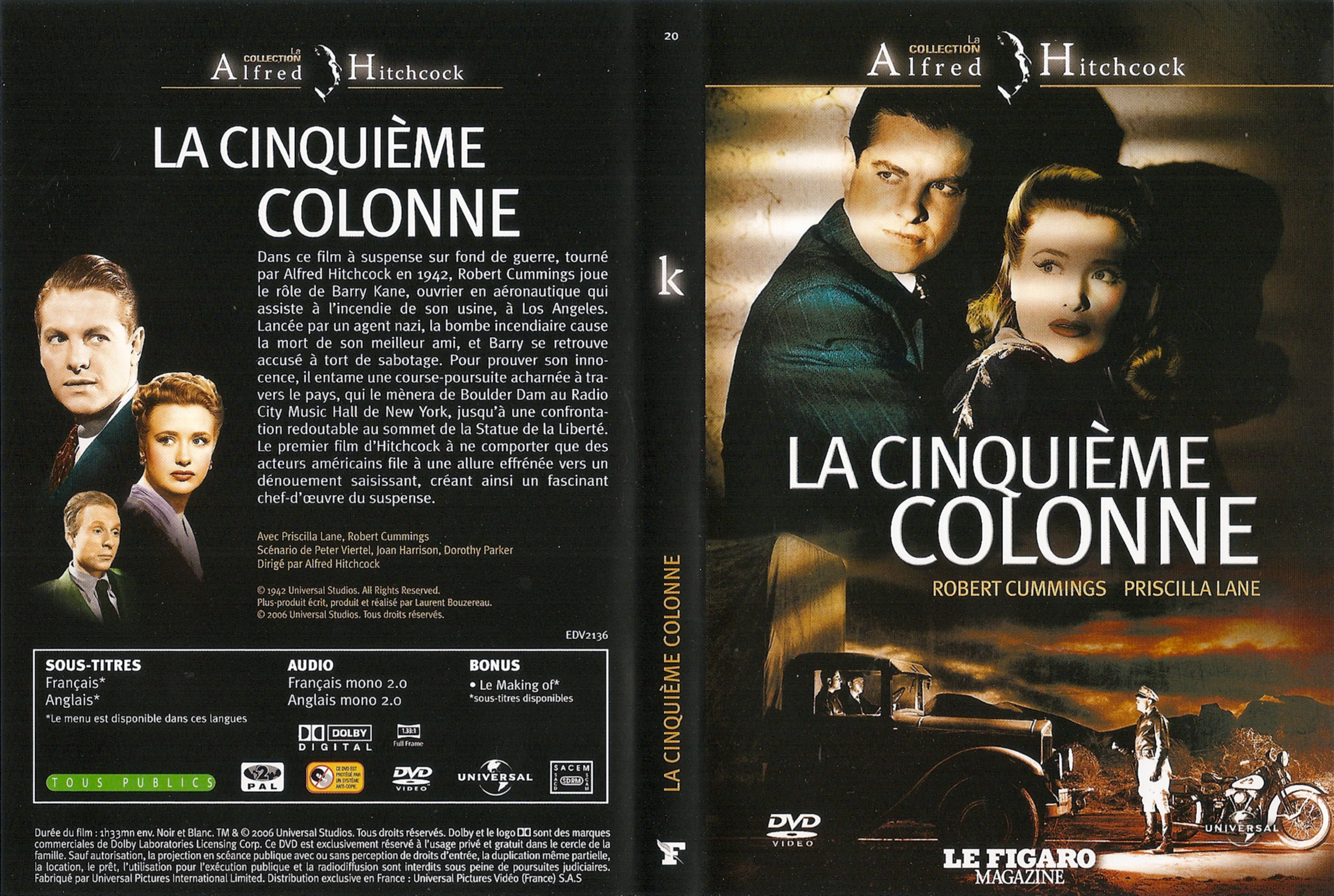 Jaquette DVD La cinquime colonne v3