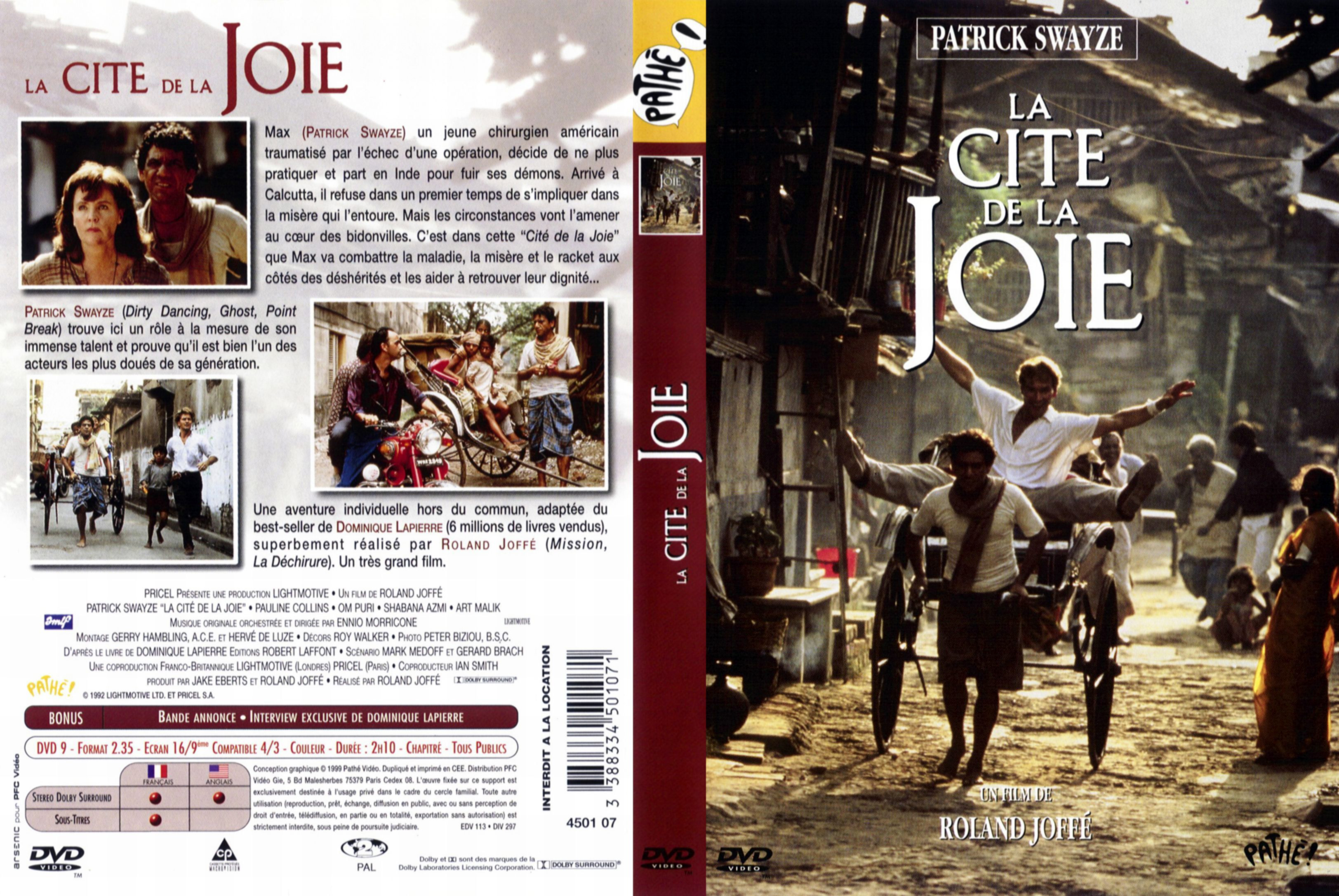 Jaquette DVD La cit de la joie