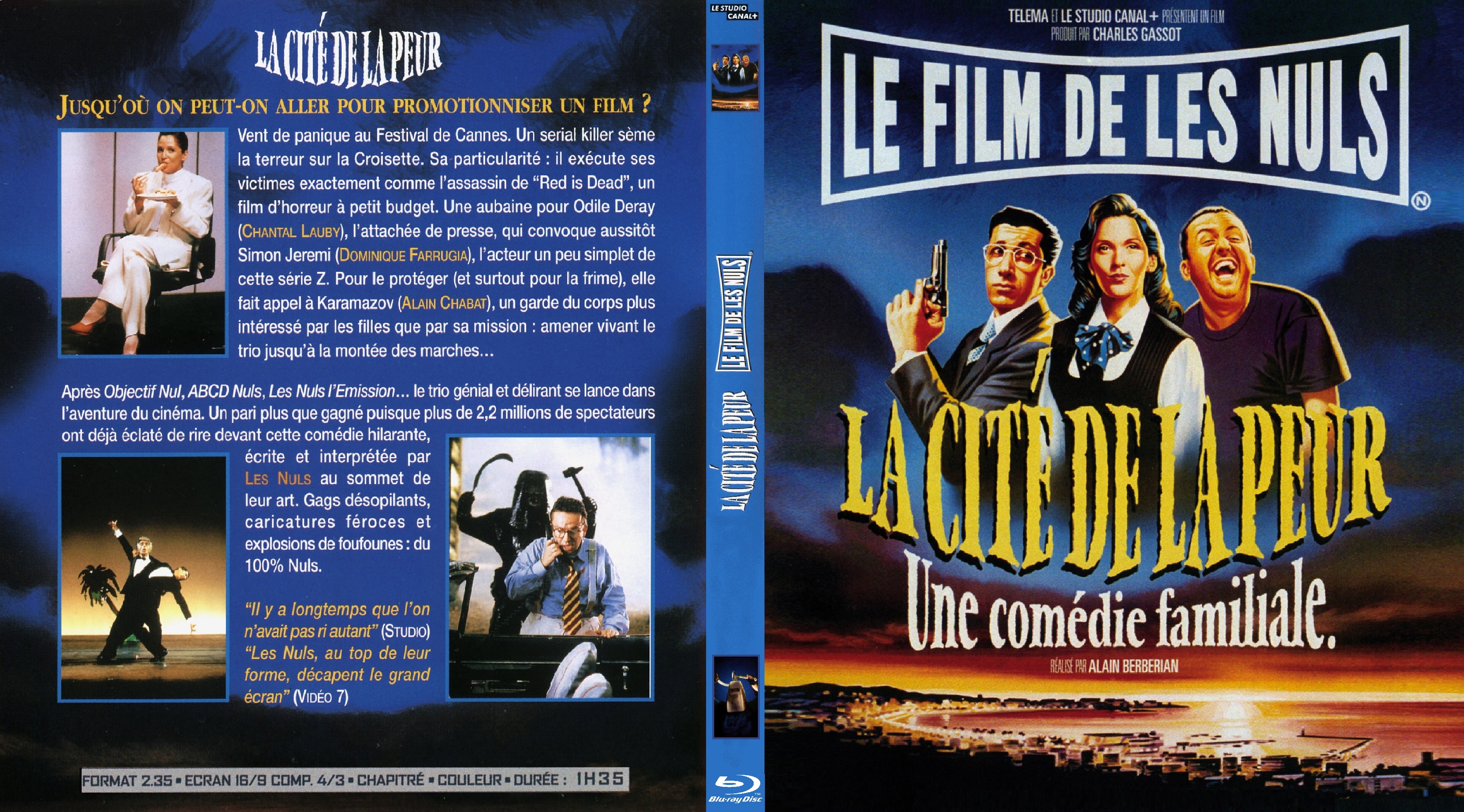 Jaquette DVD La cite de la peur custom (BLU-RAY)