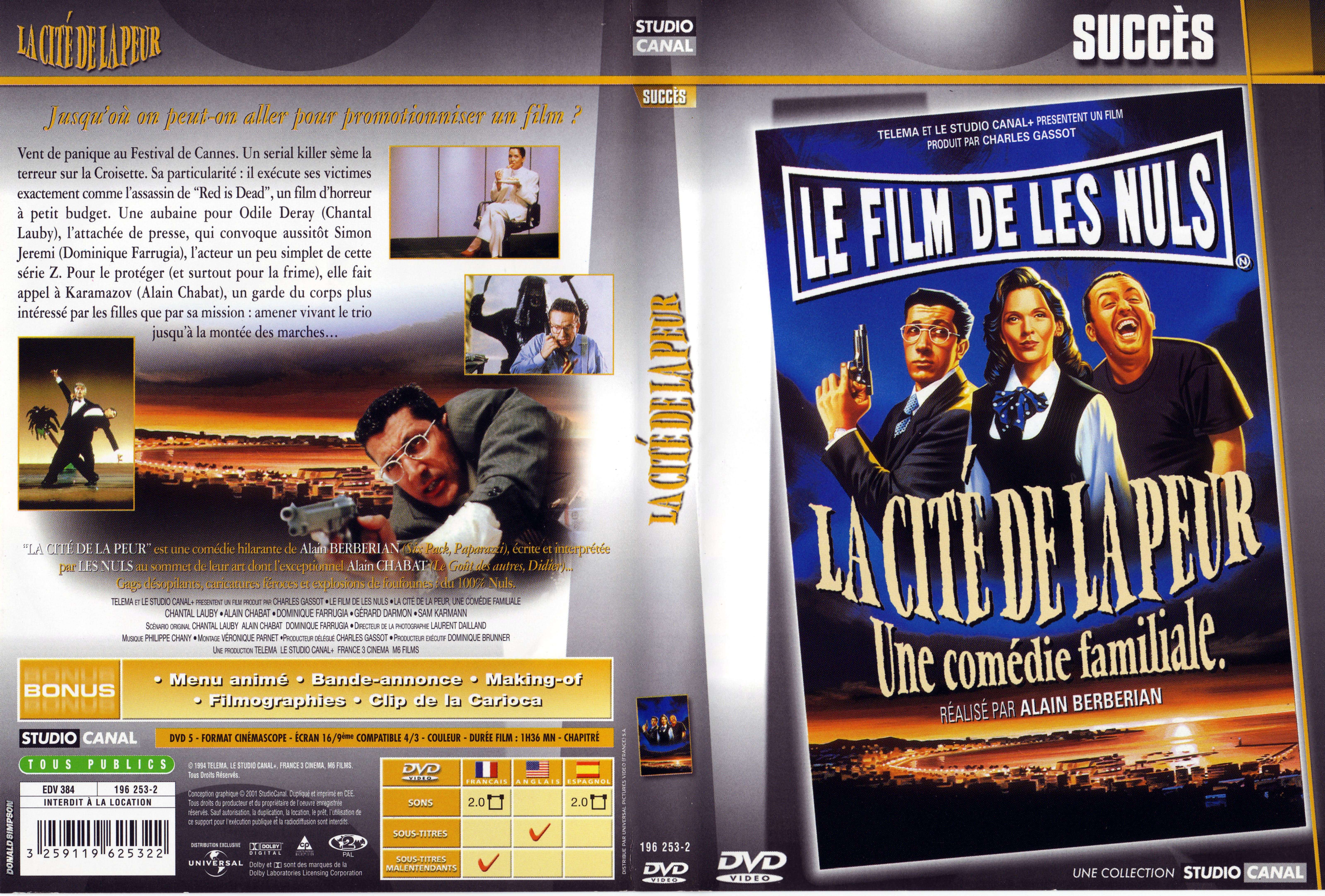 Jaquette DVD La cite de la peur v2