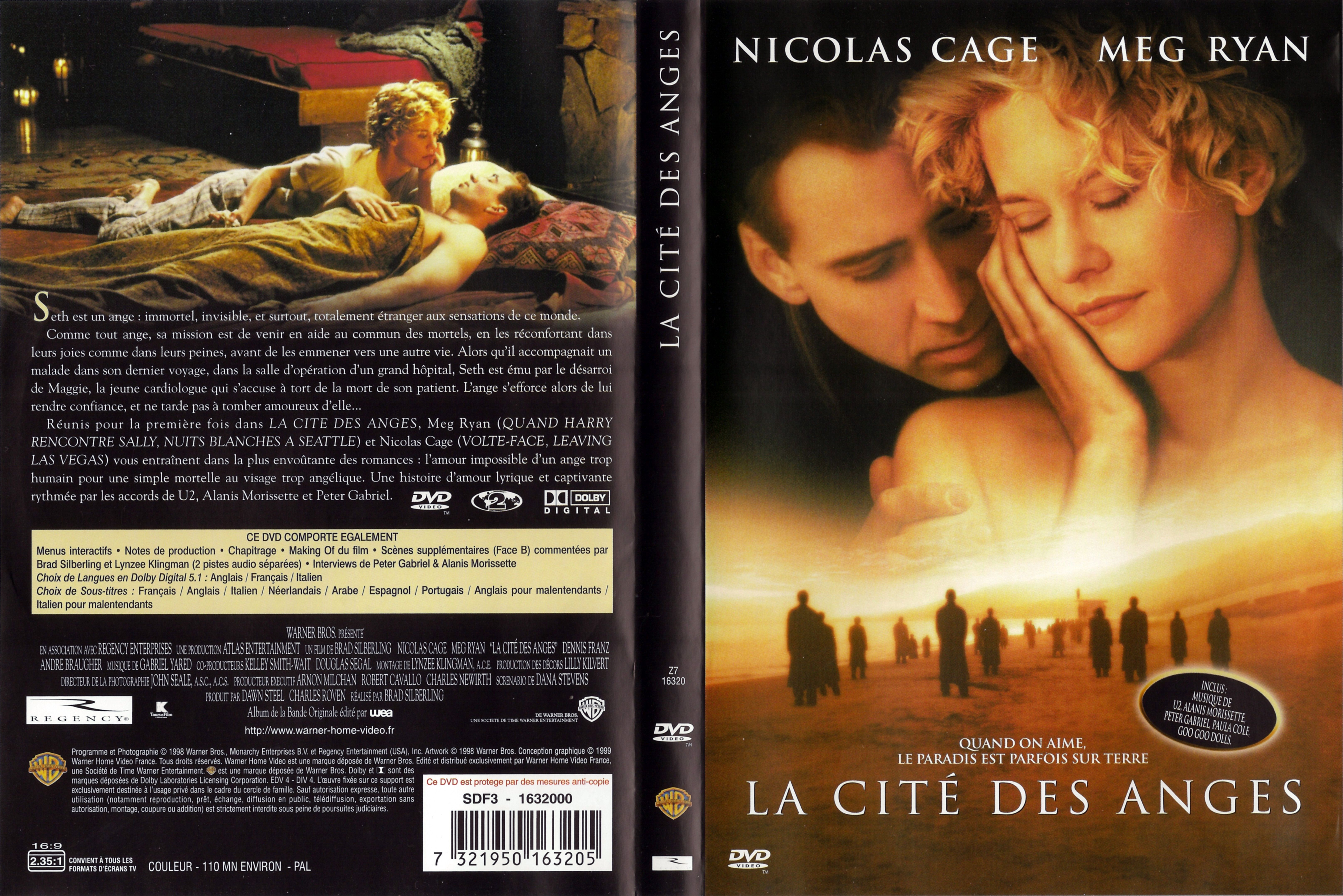 Jaquette DVD La cite des anges v2