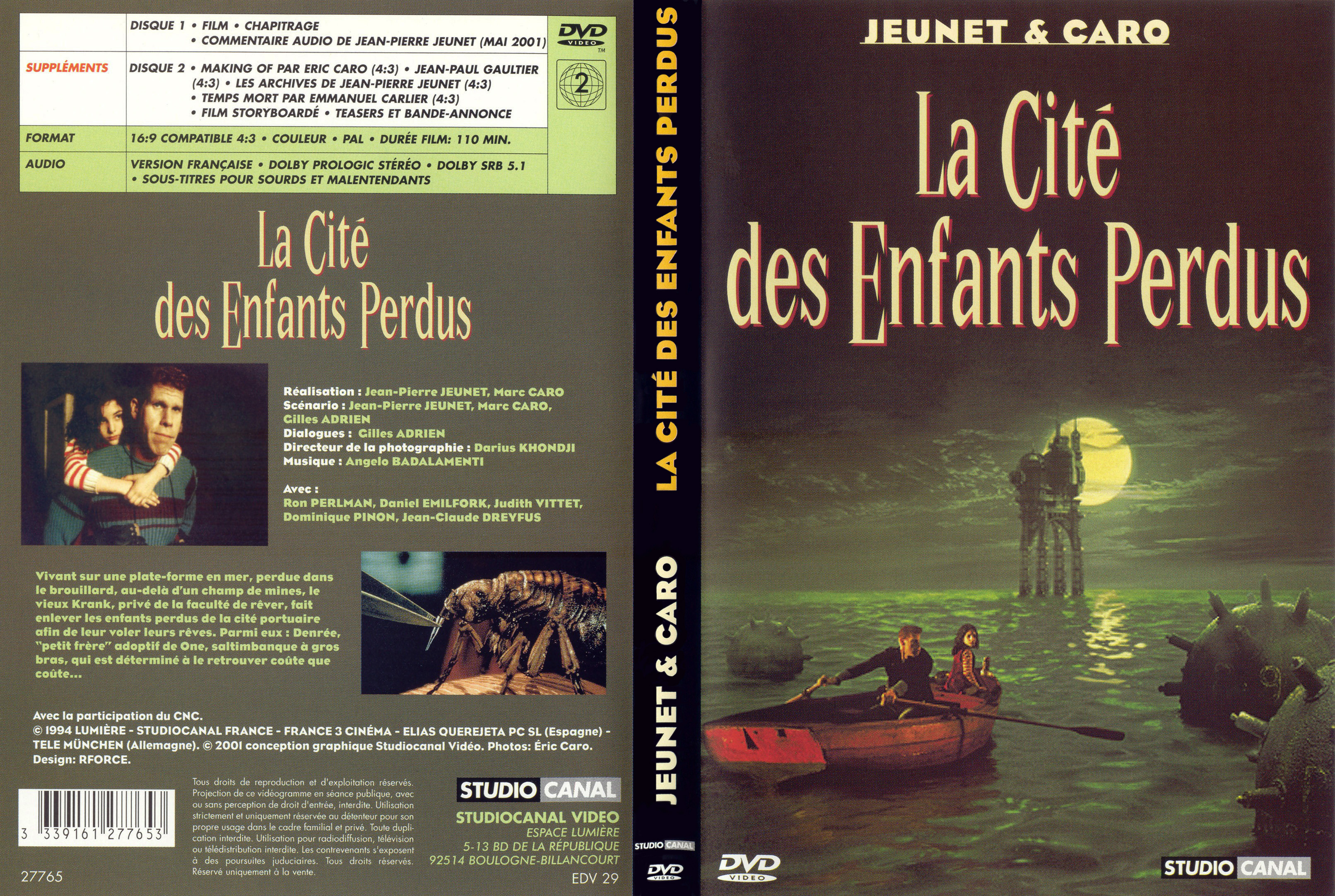 Jaquette DVD La cite des enfants perdus