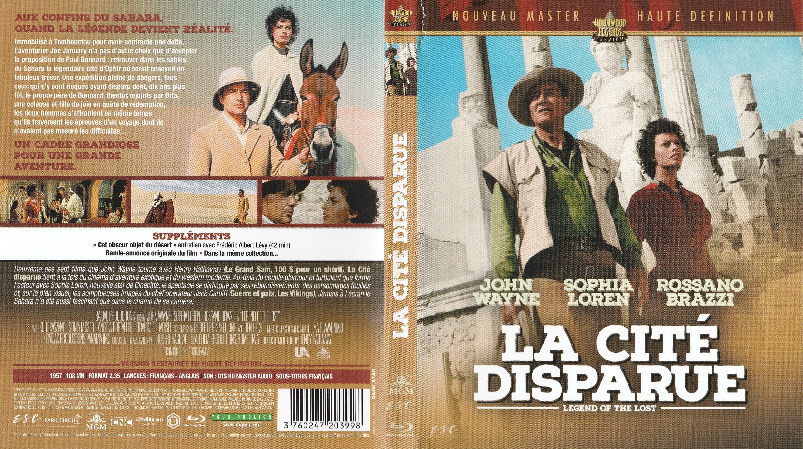 Jaquette DVD La cit disparue (BLU-RAY)