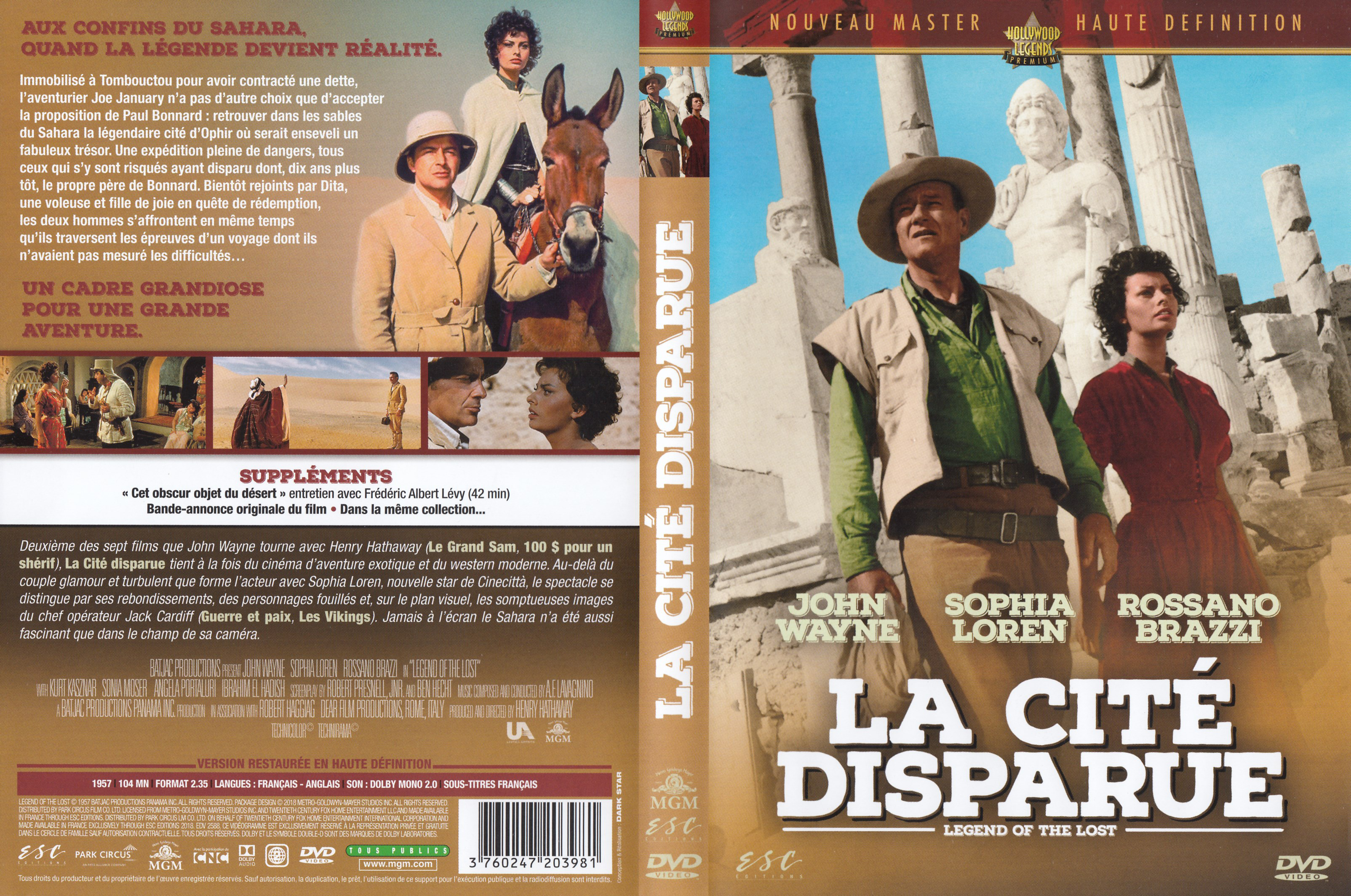 Jaquette DVD La cite disparue v2