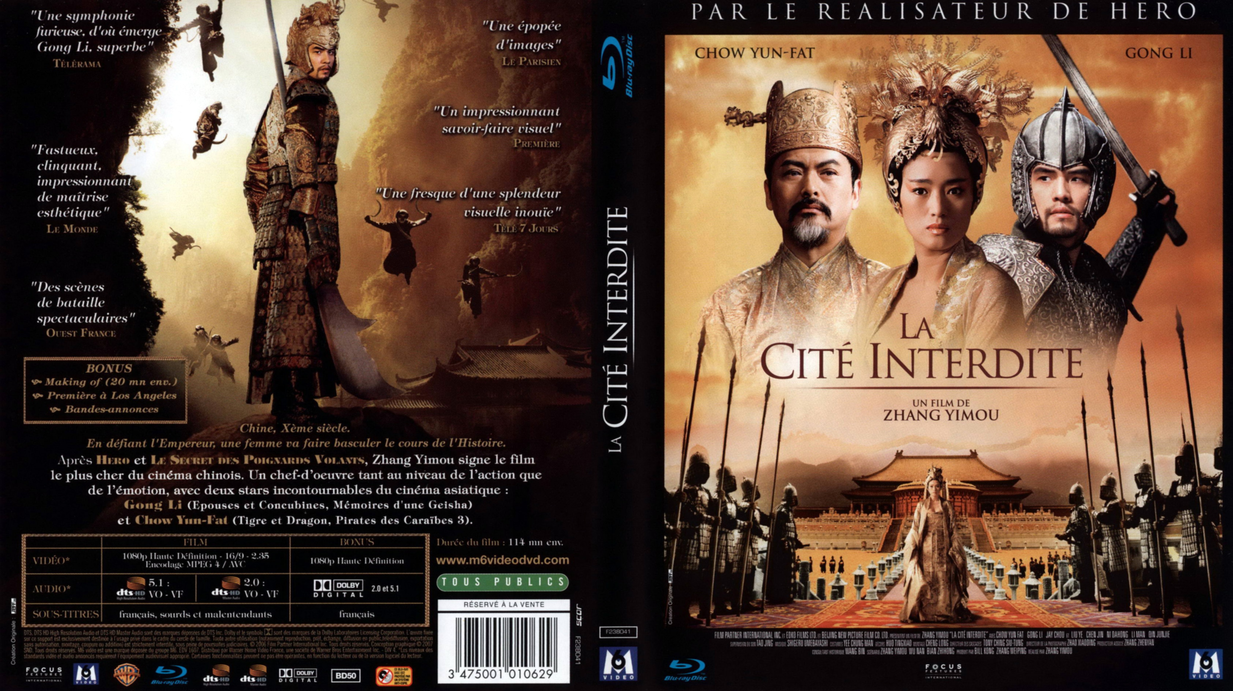 Jaquette DVD La cit interdite (BLU-RAY)