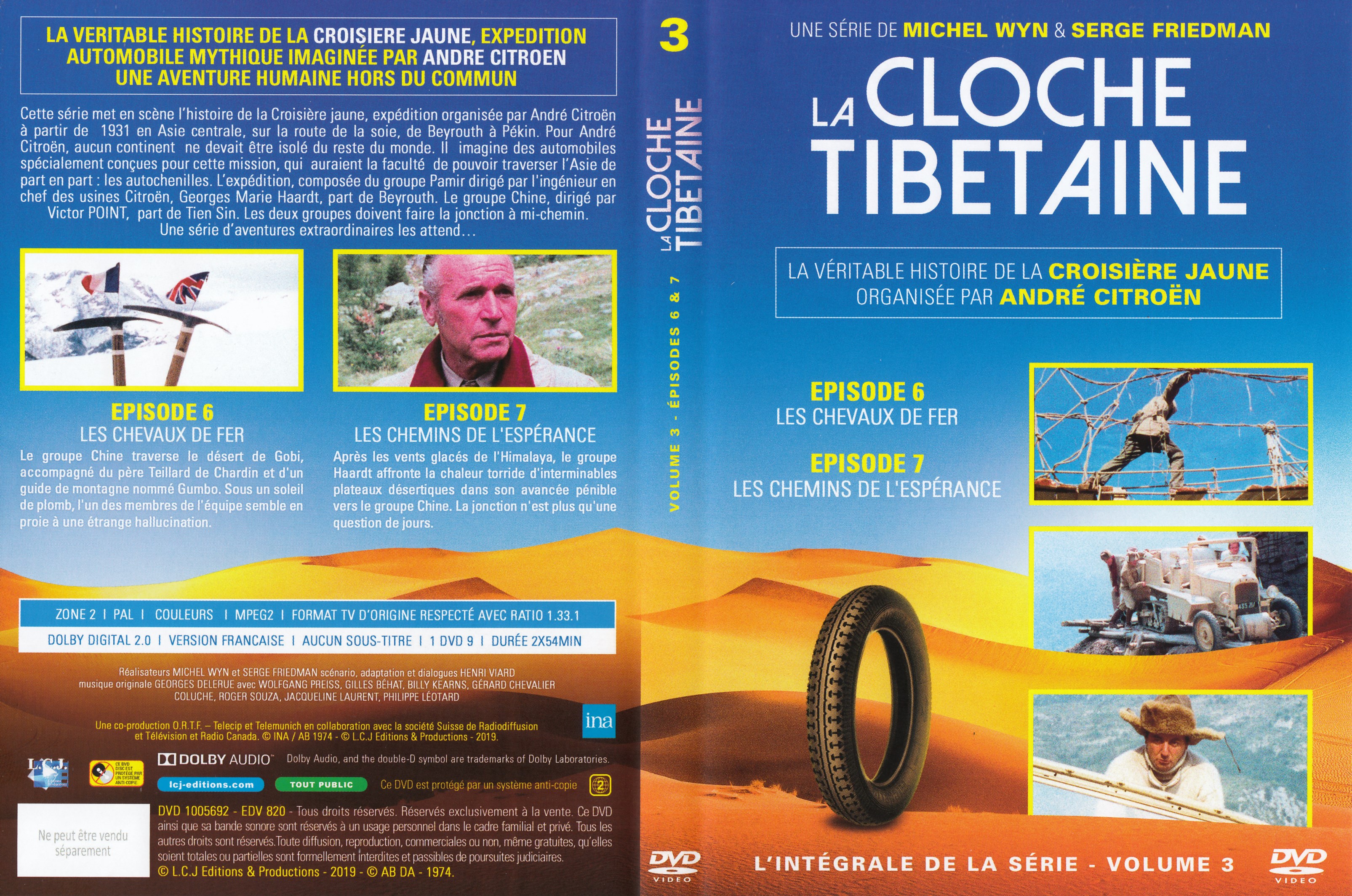Jaquette DVD La cloche Tibetaine vol 3