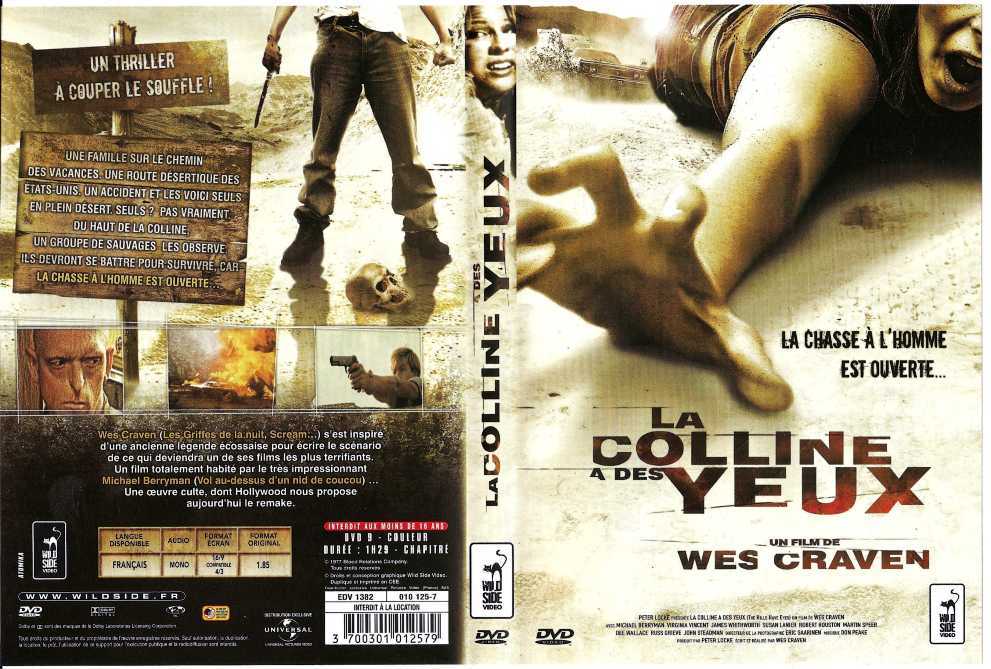 Jaquette DVD La colline  des yeux