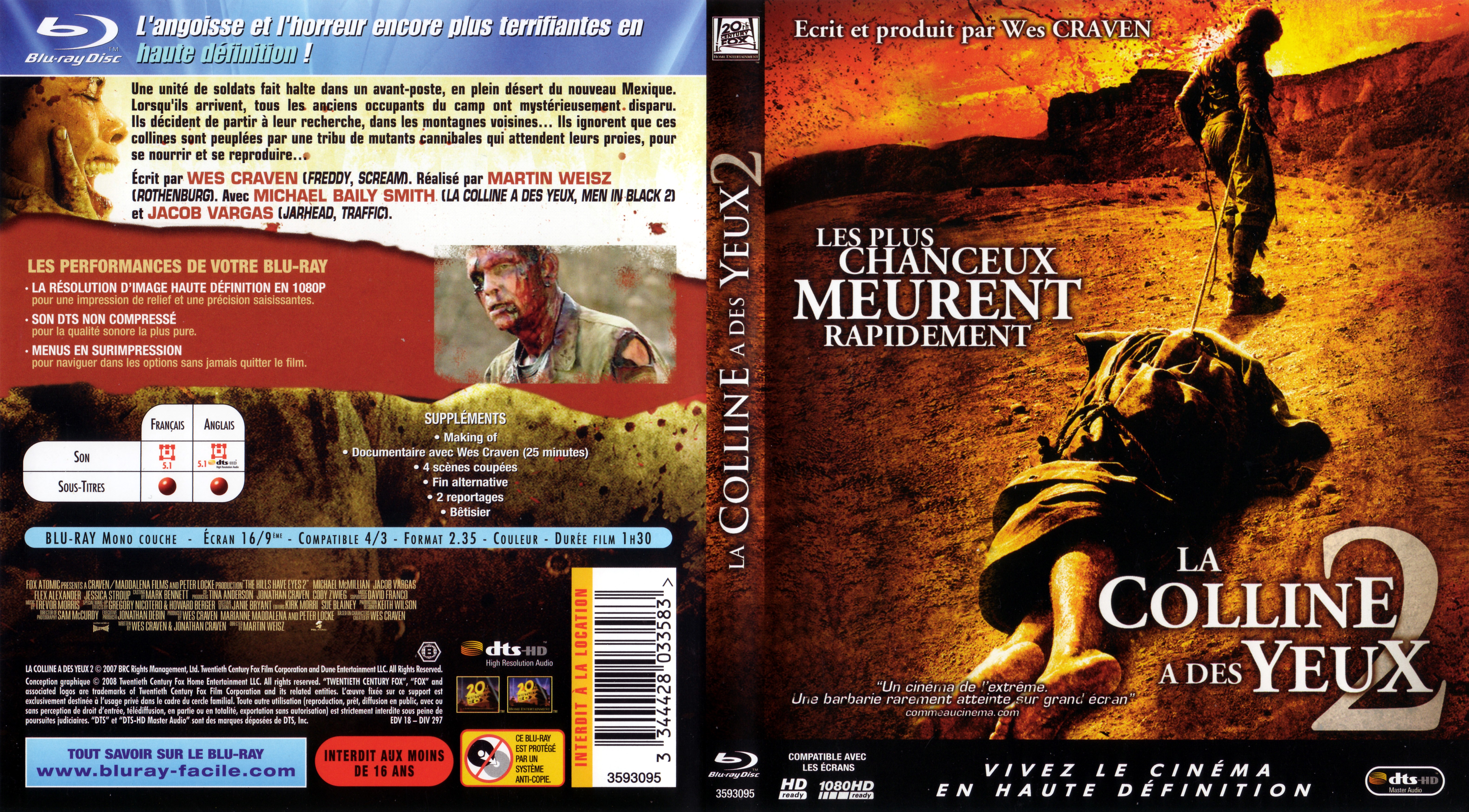 Jaquette DVD La colline a des yeux 2 (2007) (BLU-RAY)
