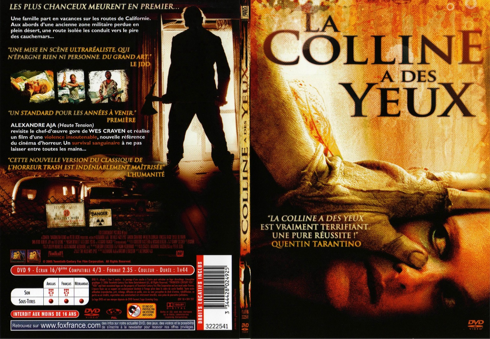 Jaquette DVD La colline  des yeux (2006) - SLIM