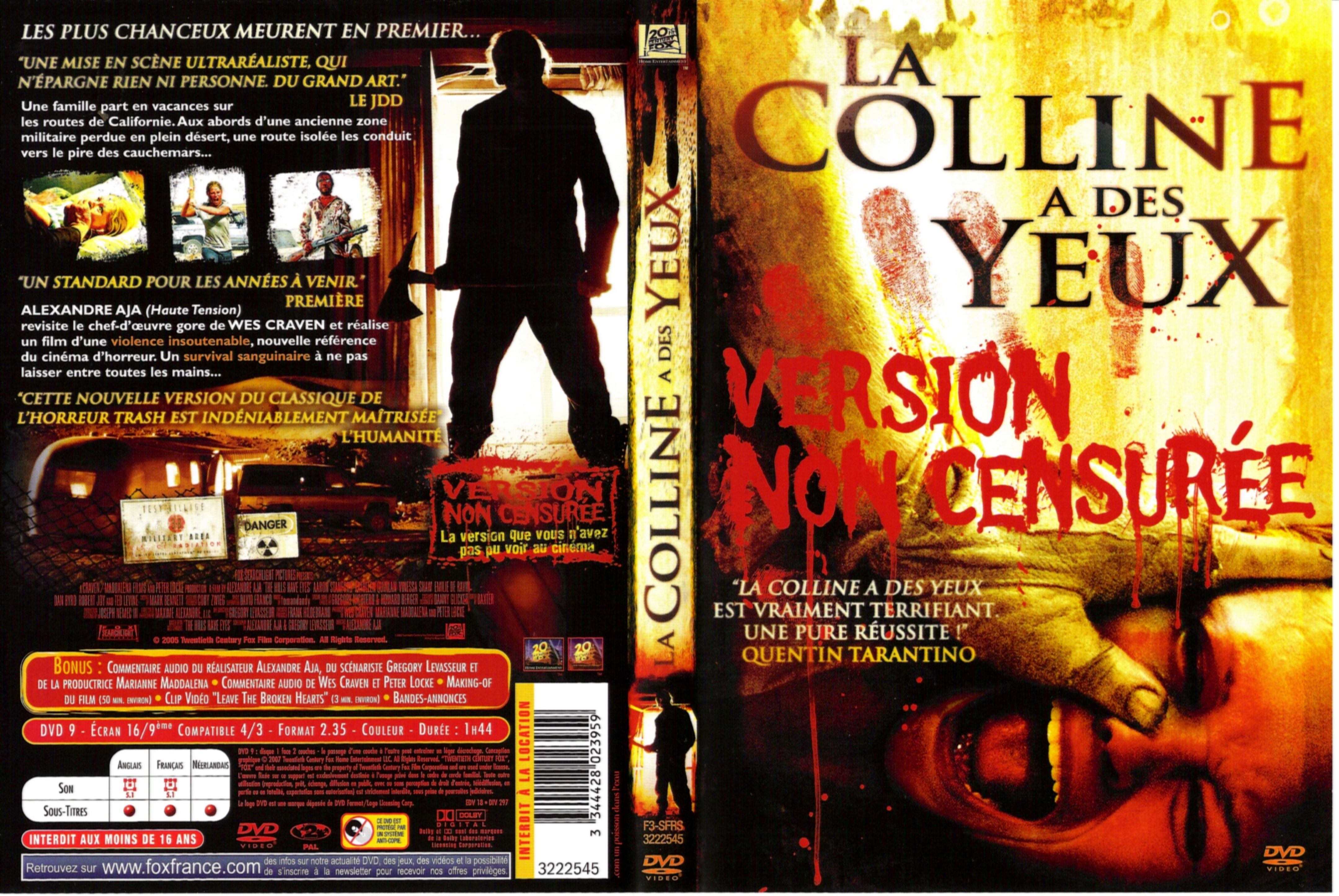 Jaquette DVD La colline  des yeux (2006) v2