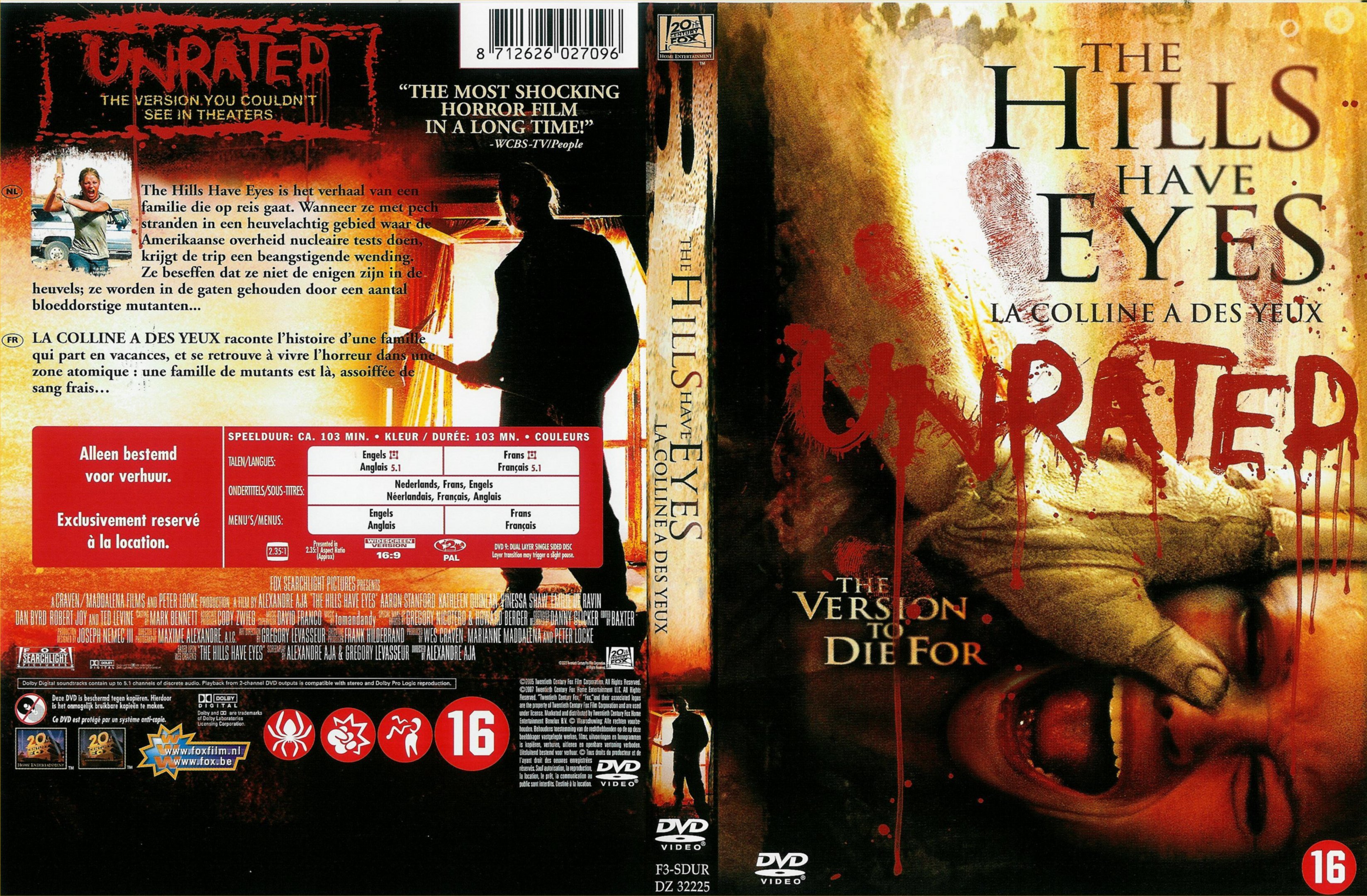 Jaquette DVD La colline  des yeux (2006) v3