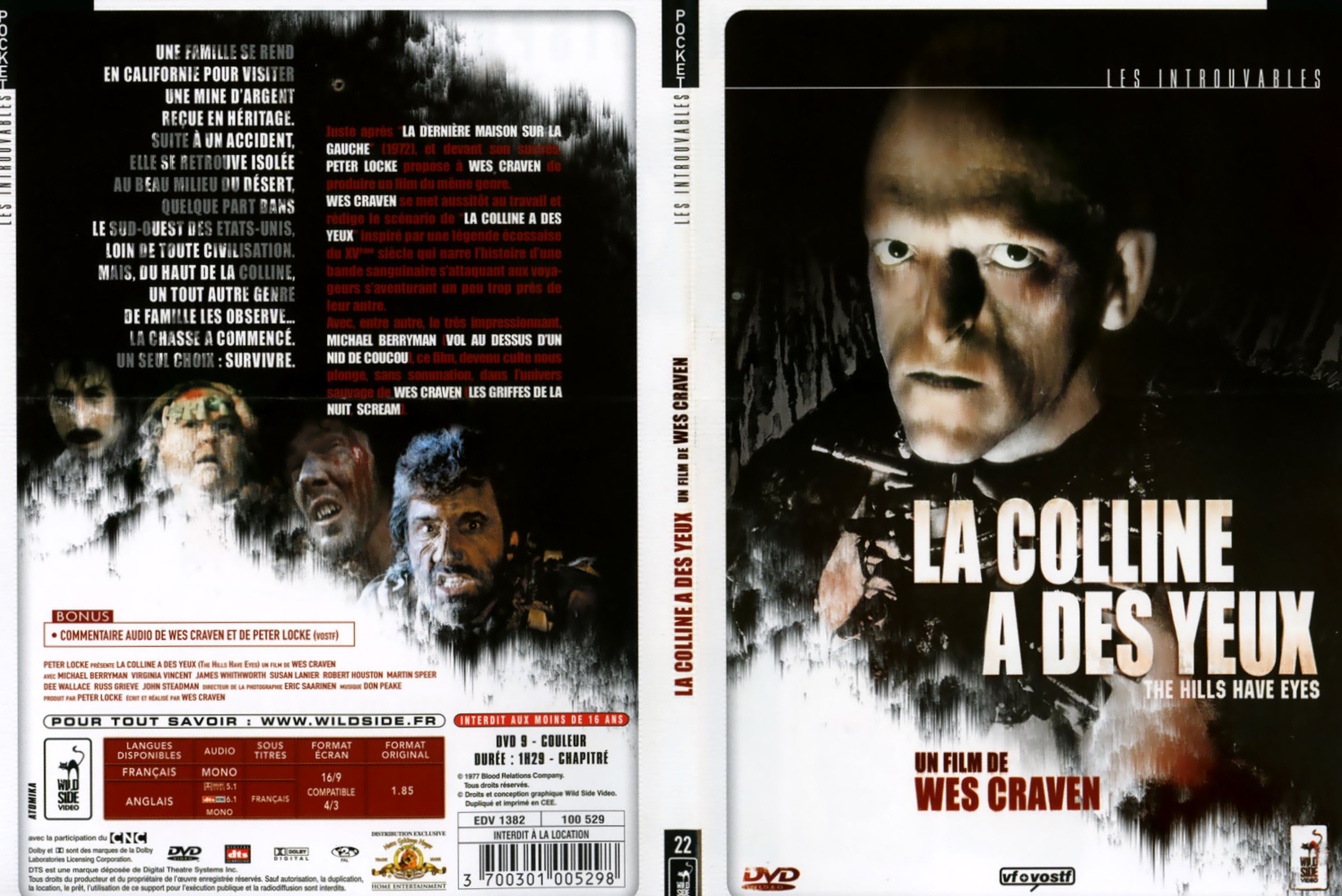 Jaquette DVD La colline  des yeux v2