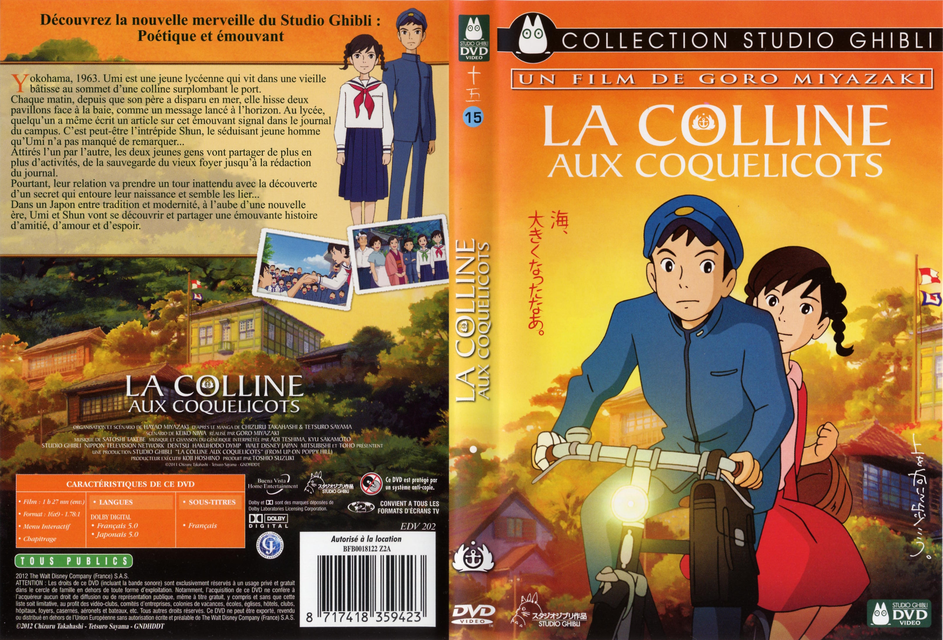 Jaquette DVD La colline aux coquelicots