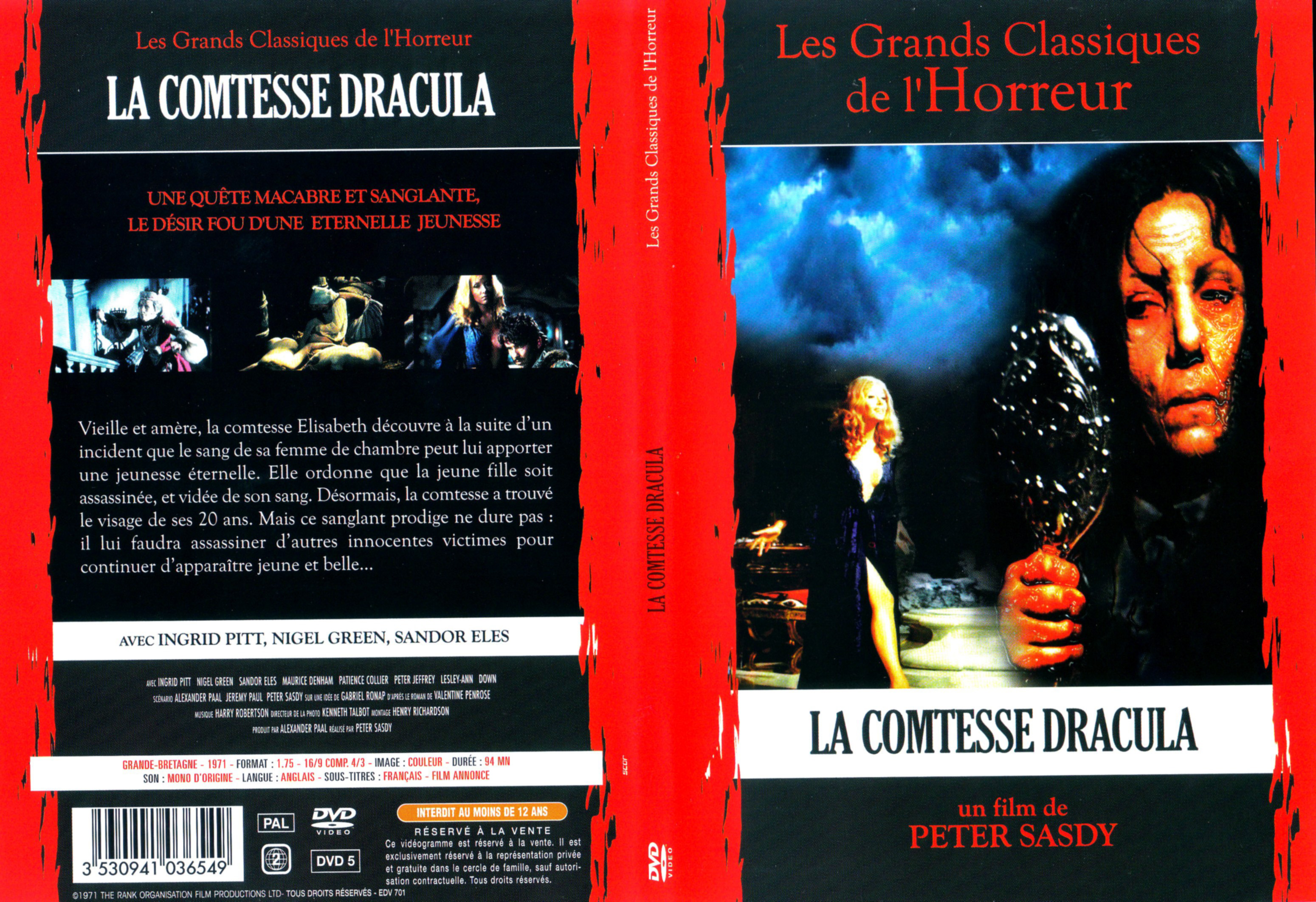 Jaquette DVD La comtesse Dracula