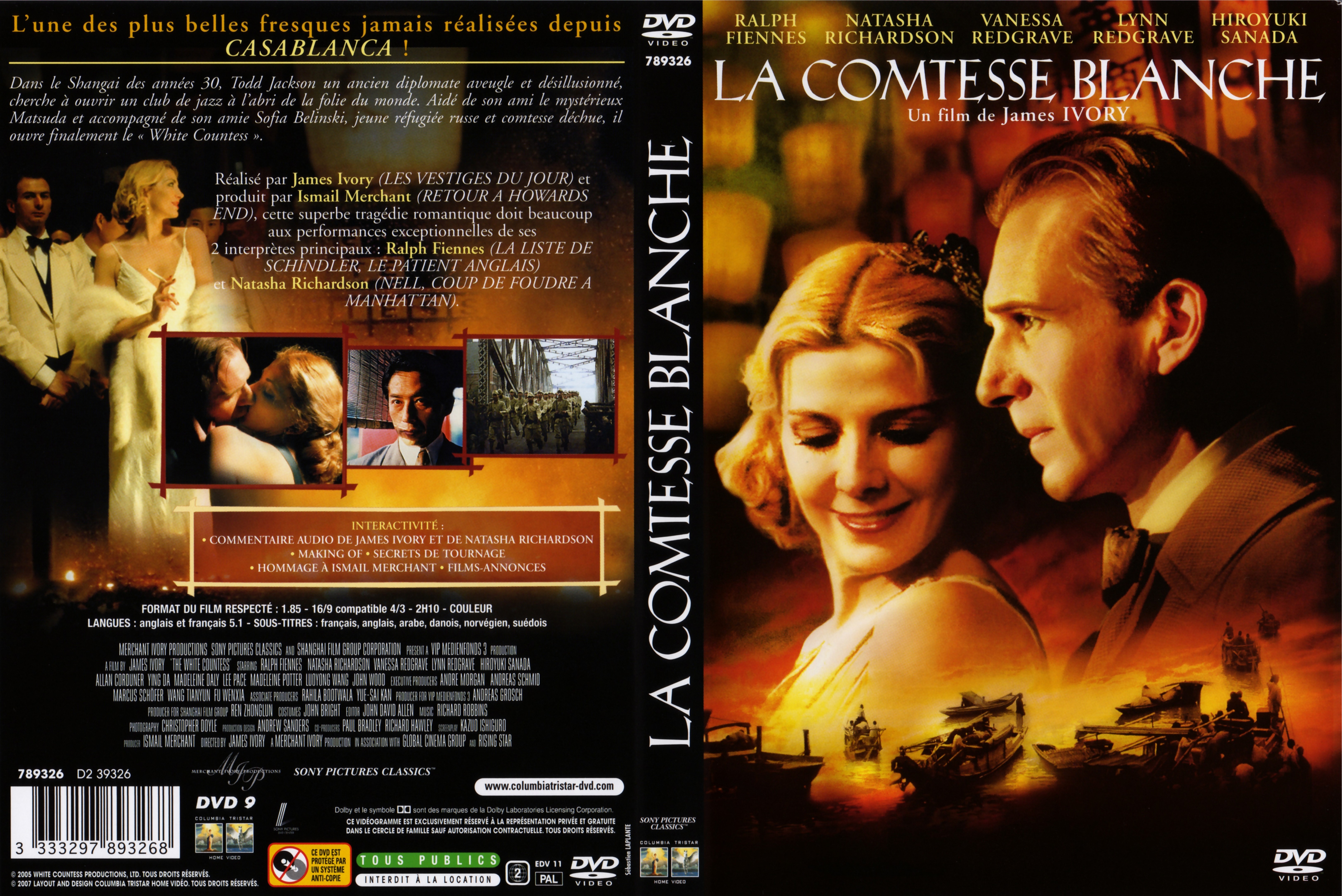 Jaquette DVD La comtesse blanche