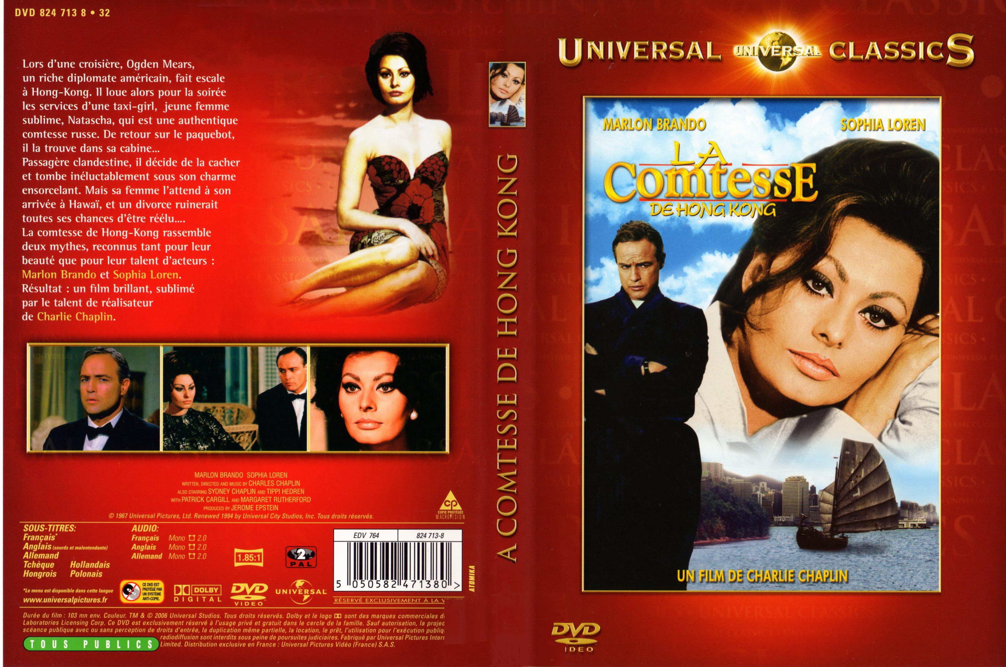 Jaquette DVD La comtesse de Hong Kong