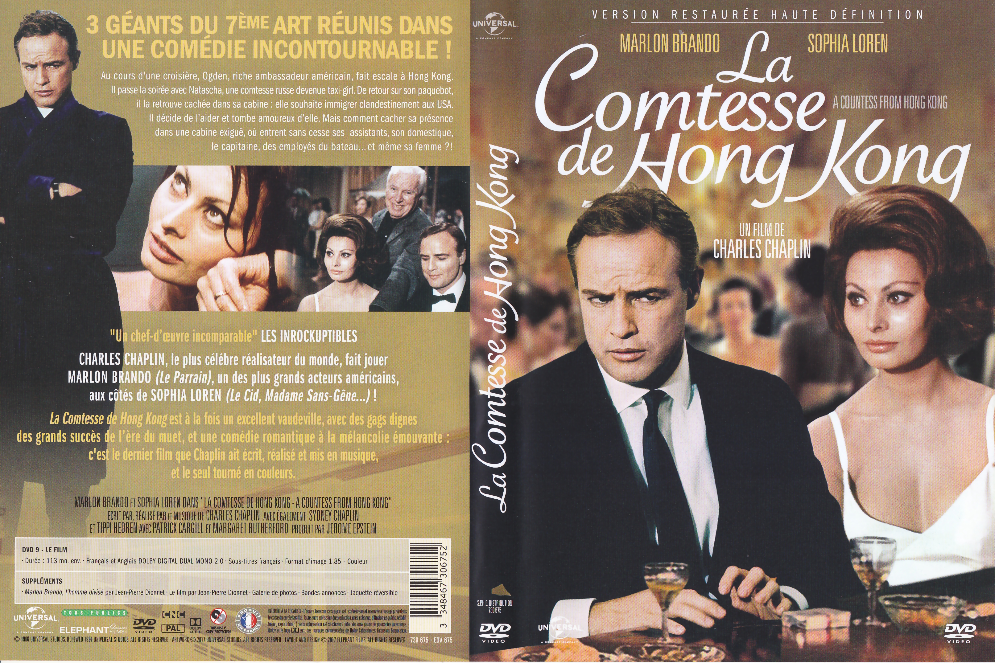 Jaquette DVD La comtesse de Hong Kong v2