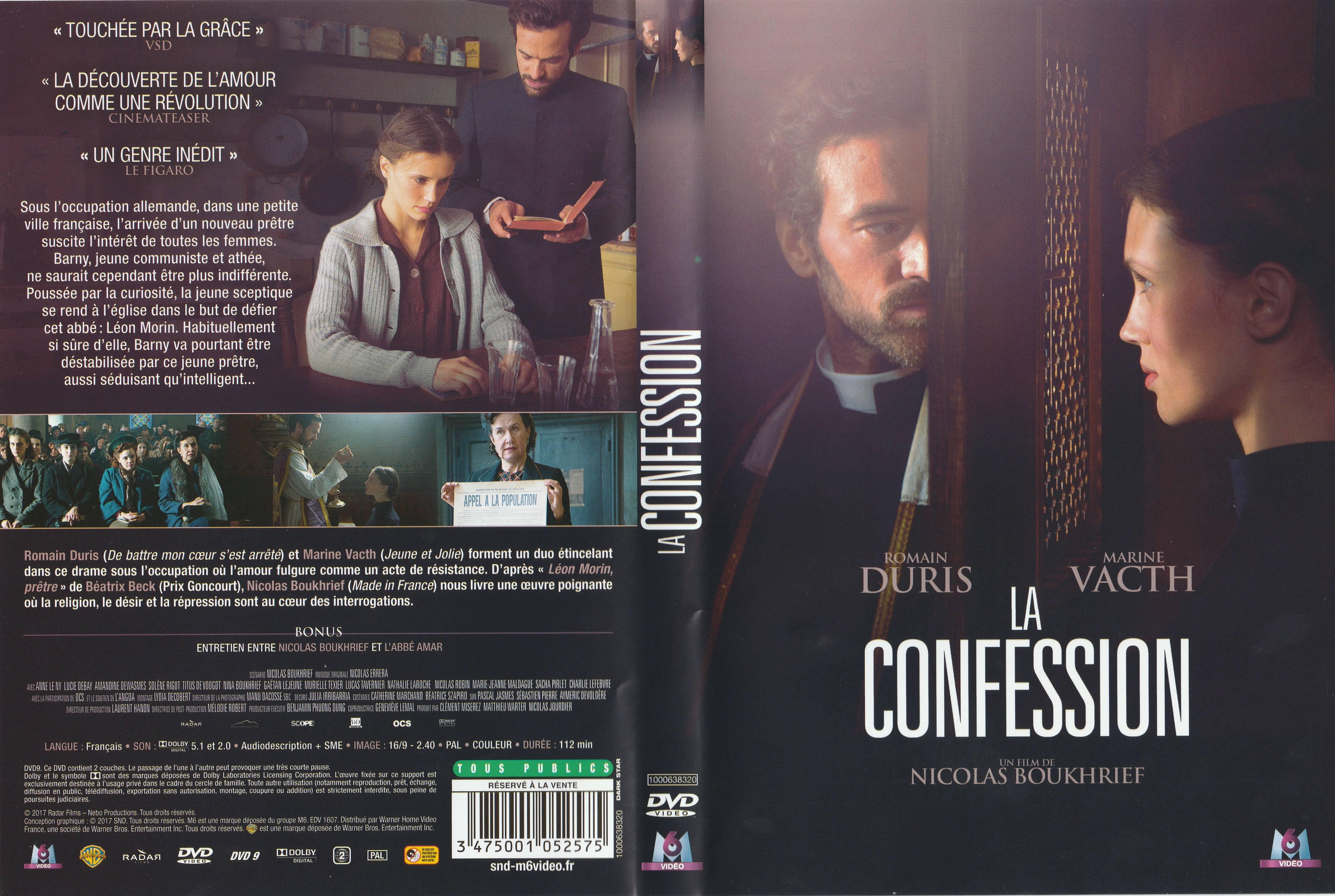Jaquette DVD La confession