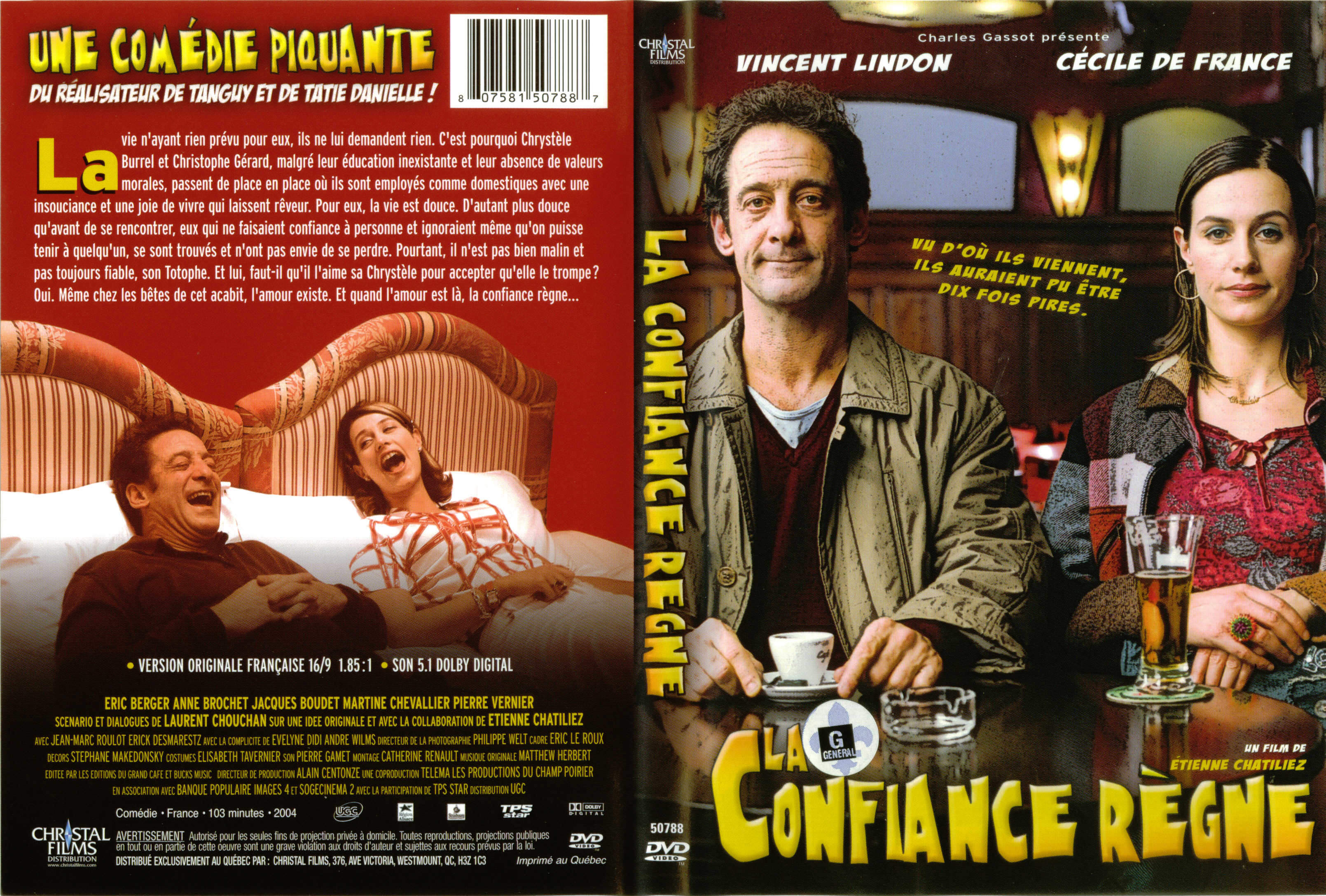 Jaquette DVD La confiance regne v2