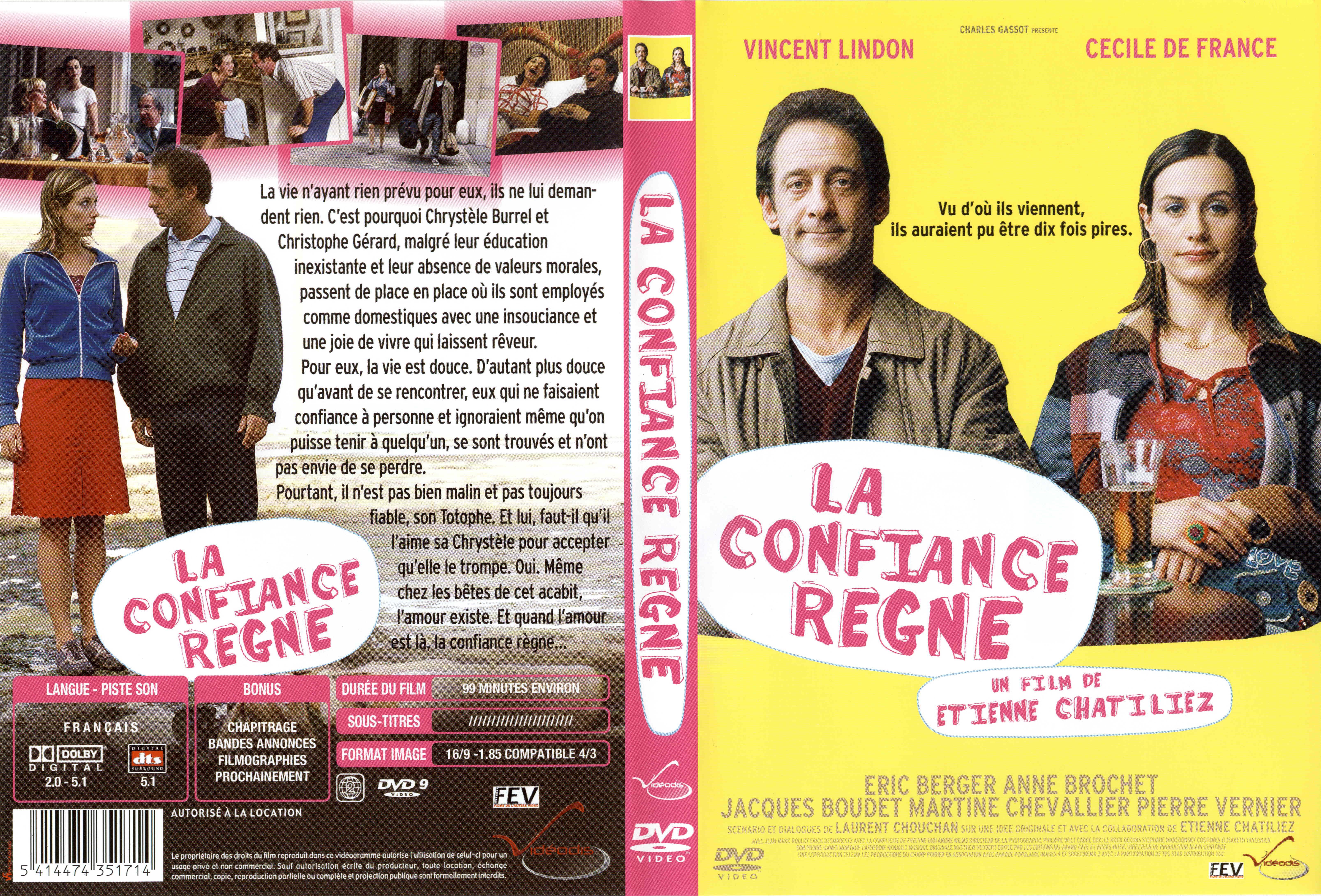 Jaquette DVD La confiance regne v3