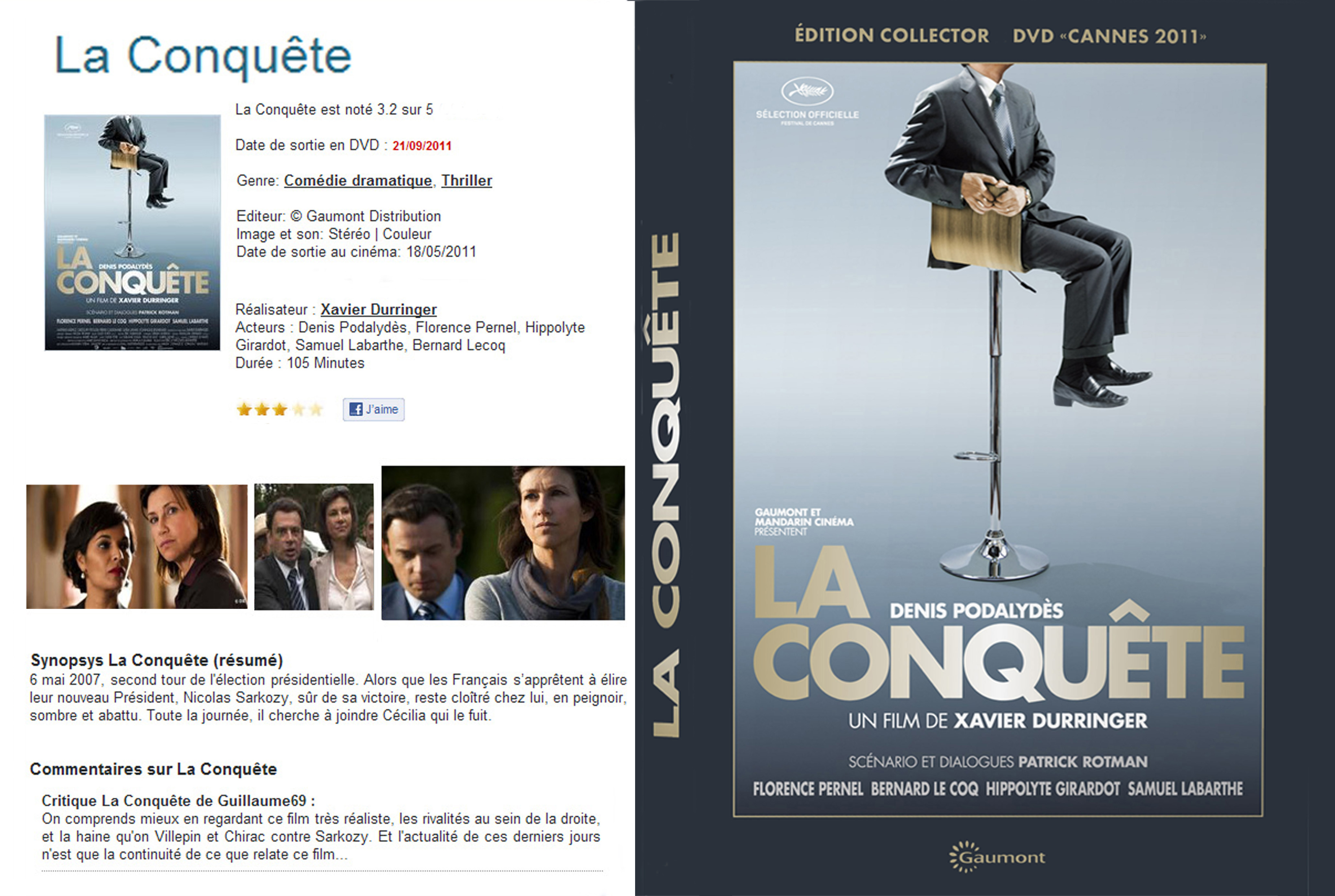 Jaquette DVD La conquete custom