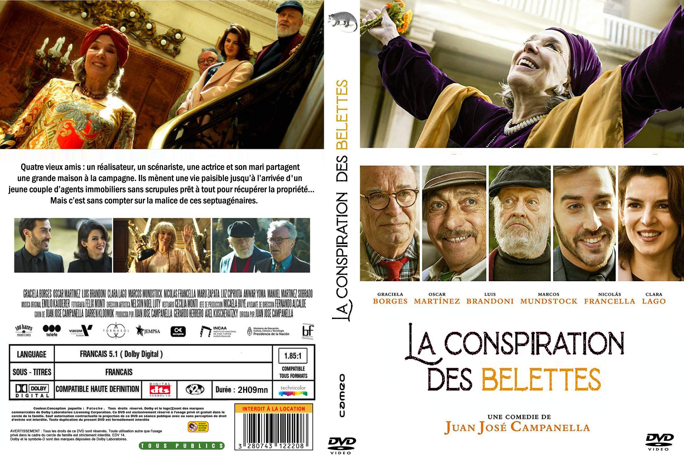 Jaquette DVD La conspiration des belettes custom