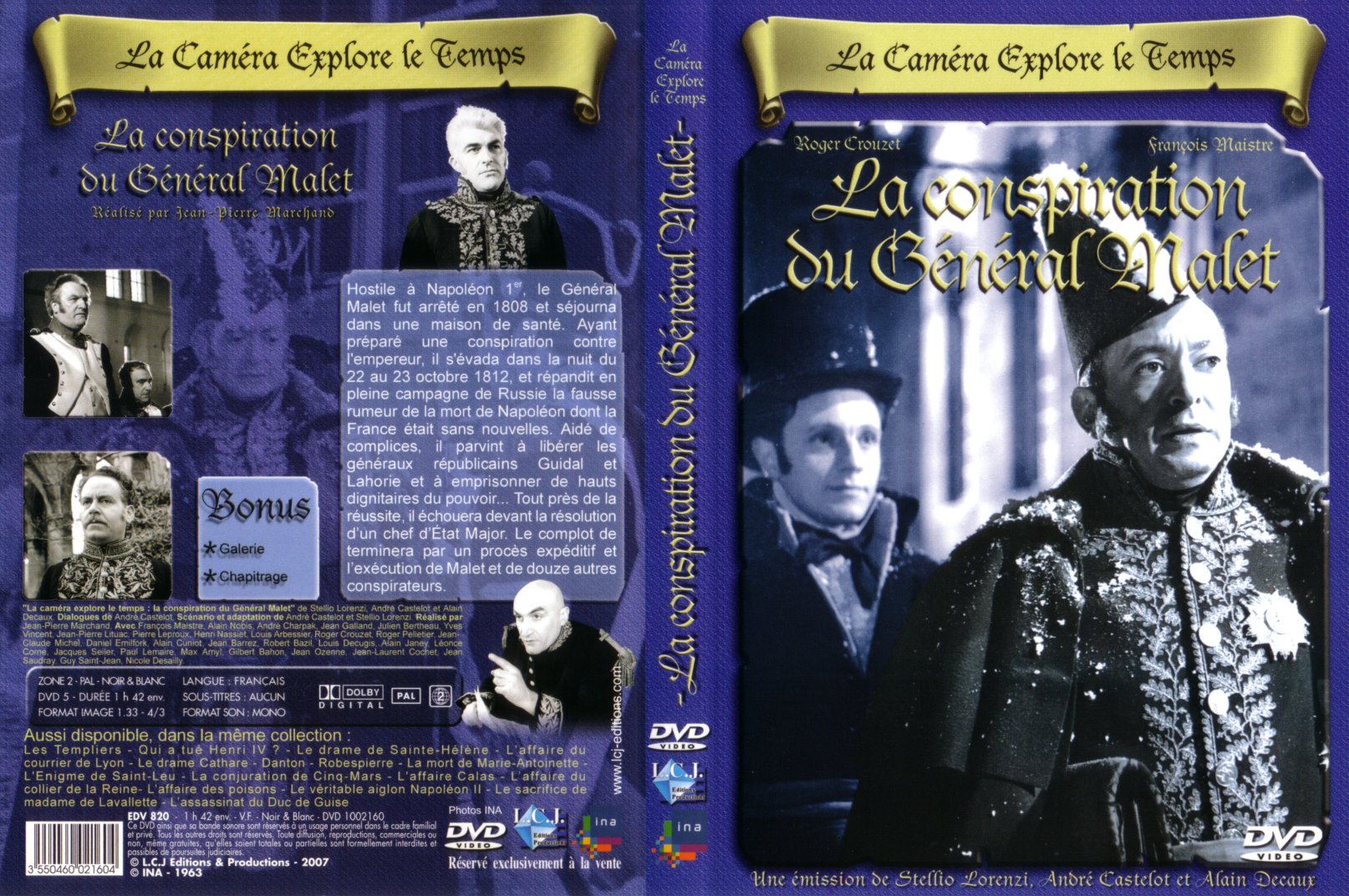 Jaquette DVD La conspiration du Gnral Malet