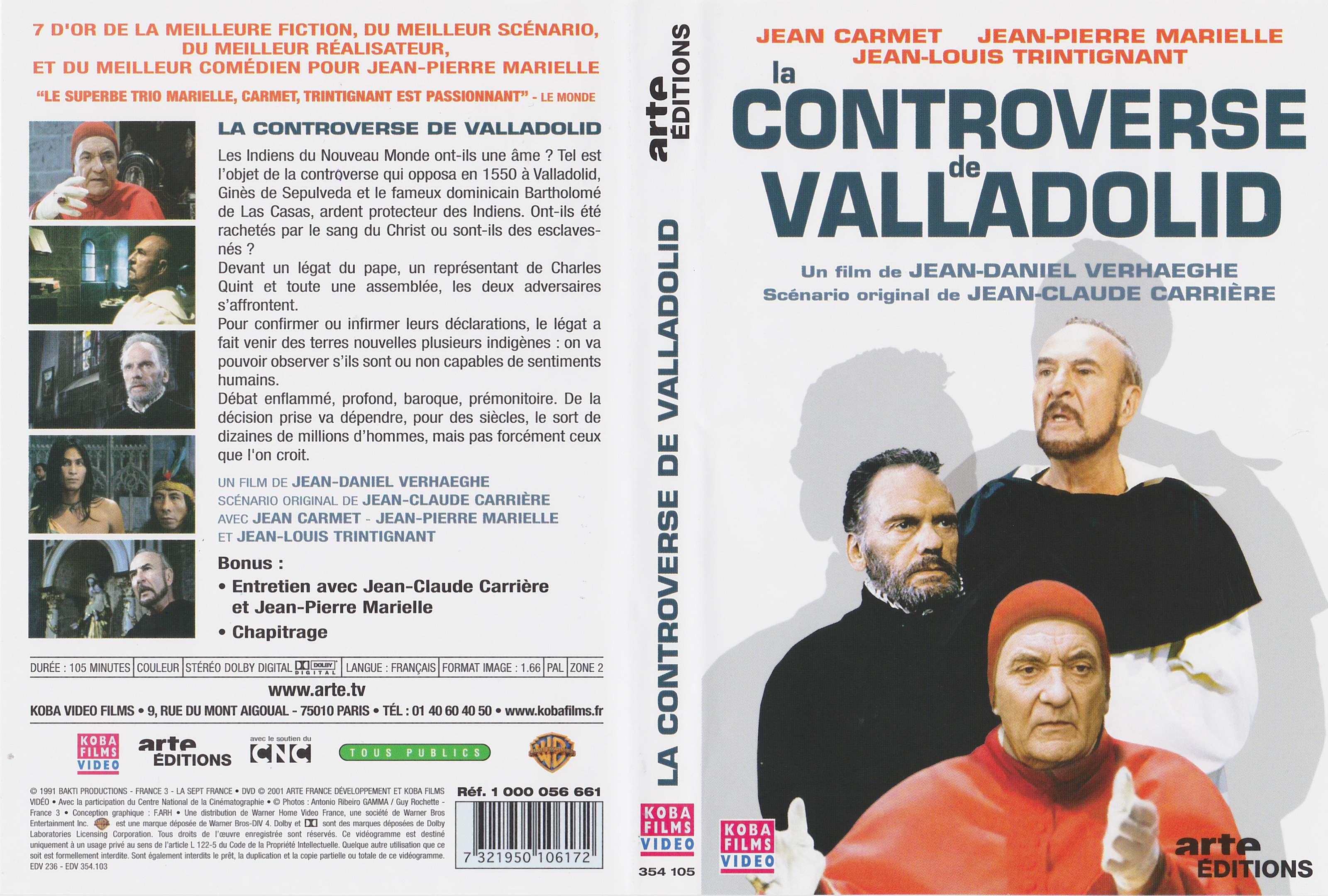 Jaquette DVD La controverse de Valladolid v3