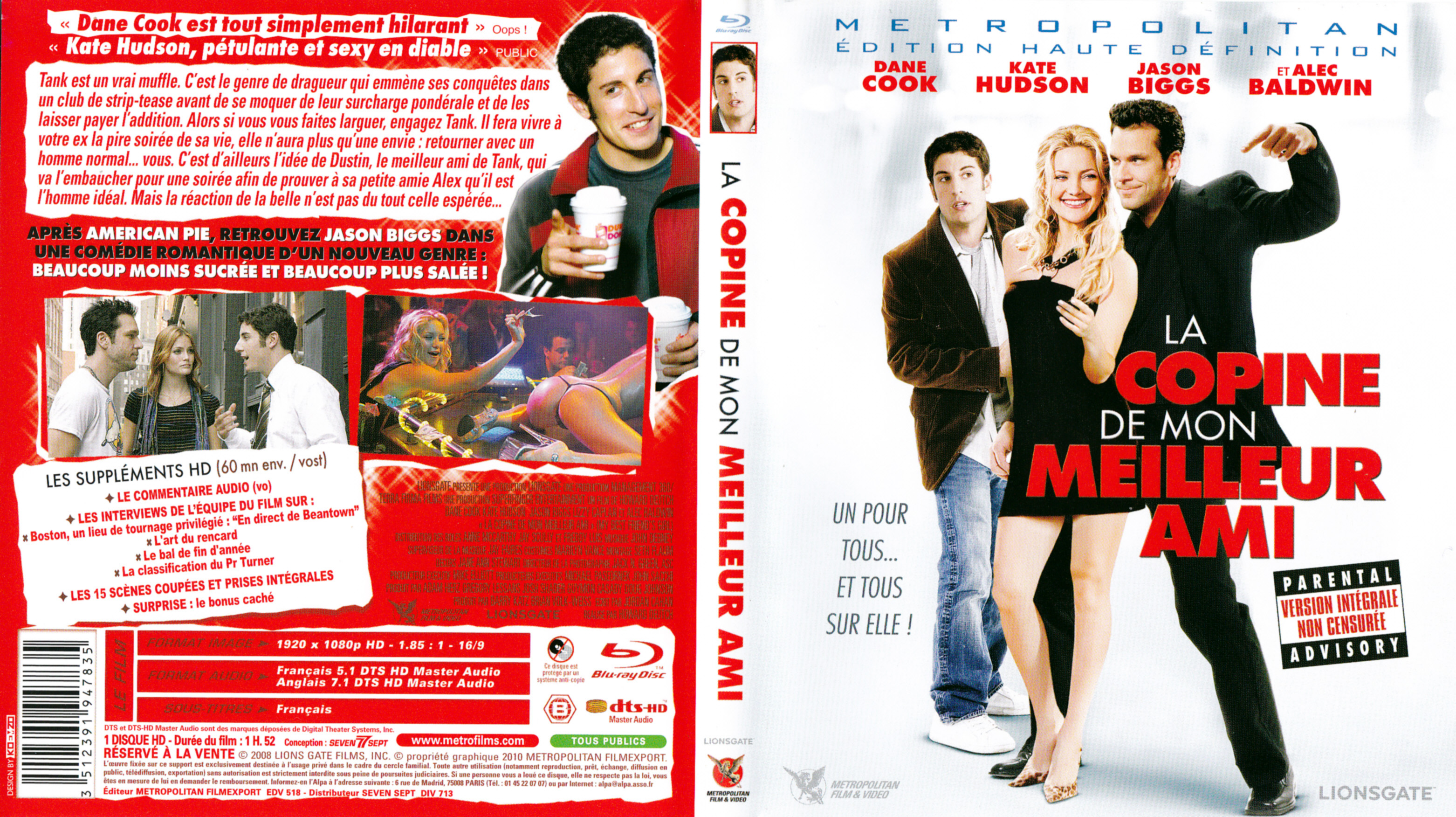 Jaquette DVD La copine de mon meilleur ami (BLU-RAY)