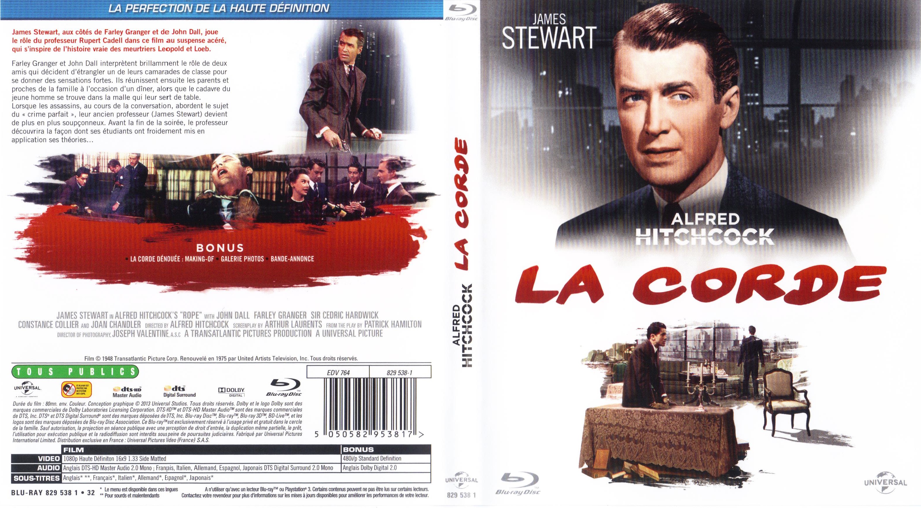 Jaquette DVD La corde (BLU-RAY)