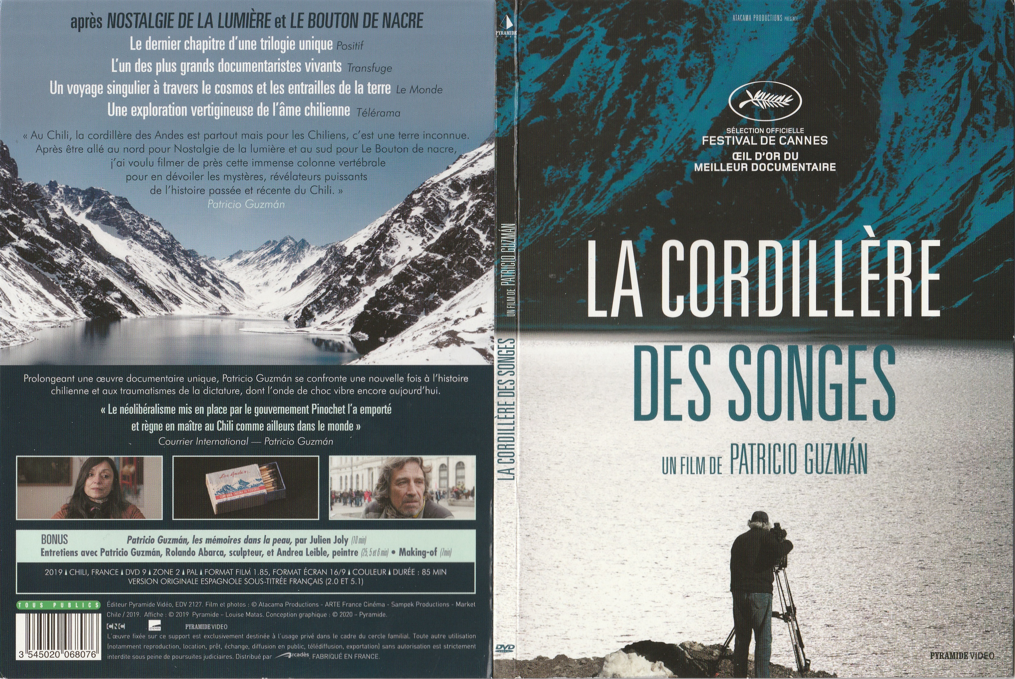 Jaquette DVD La cordillre des songes