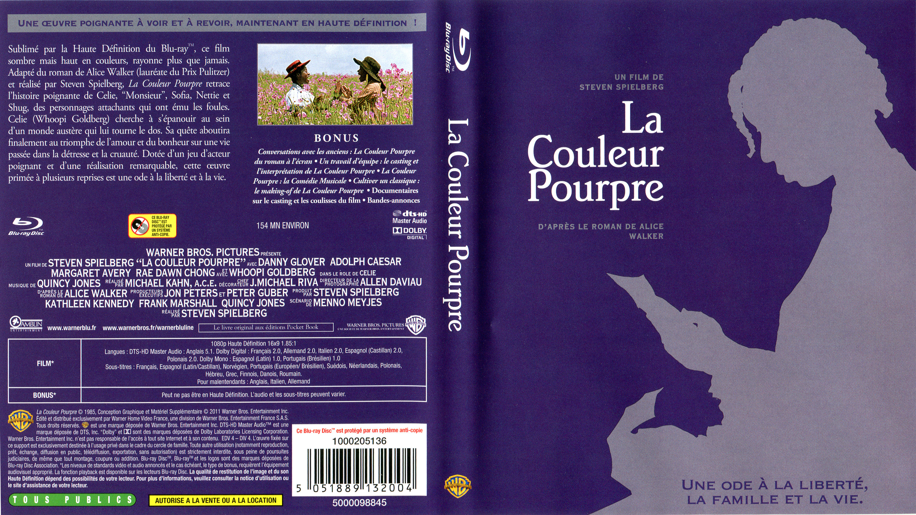 Jaquette DVD La couleur pourpre (BLU-RAY)