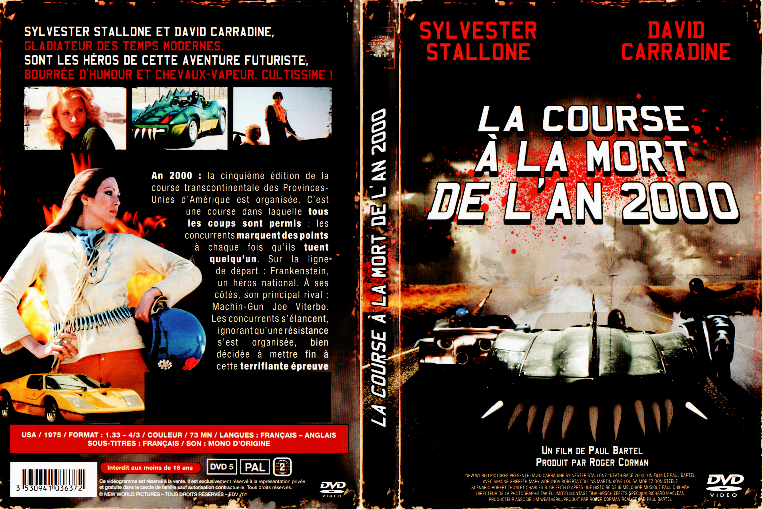 Jaquette DVD La course  la mort de l